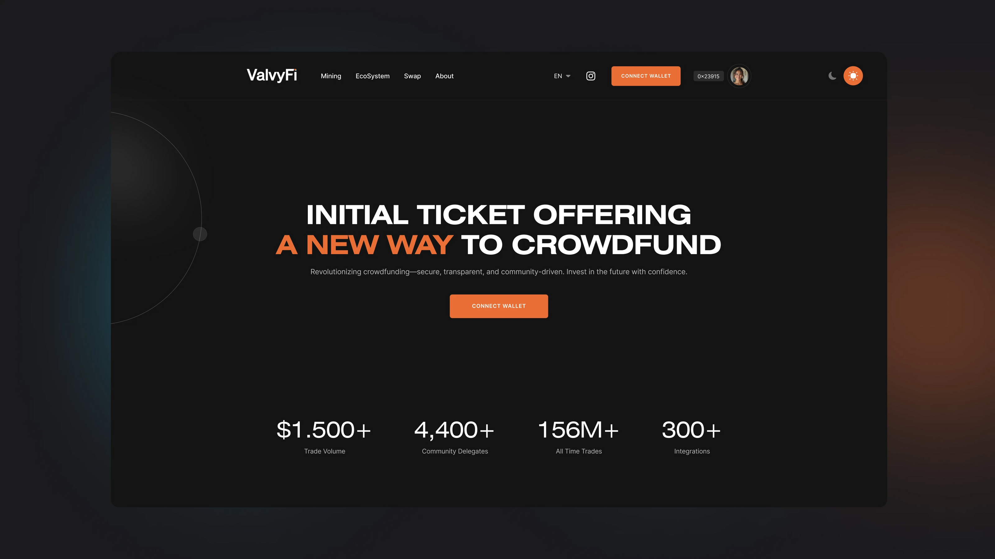 ValvyFi - Promo page unveils ITO model / Fintech — Изображение №4 — Интерфейсы, Анимация на Dprofile