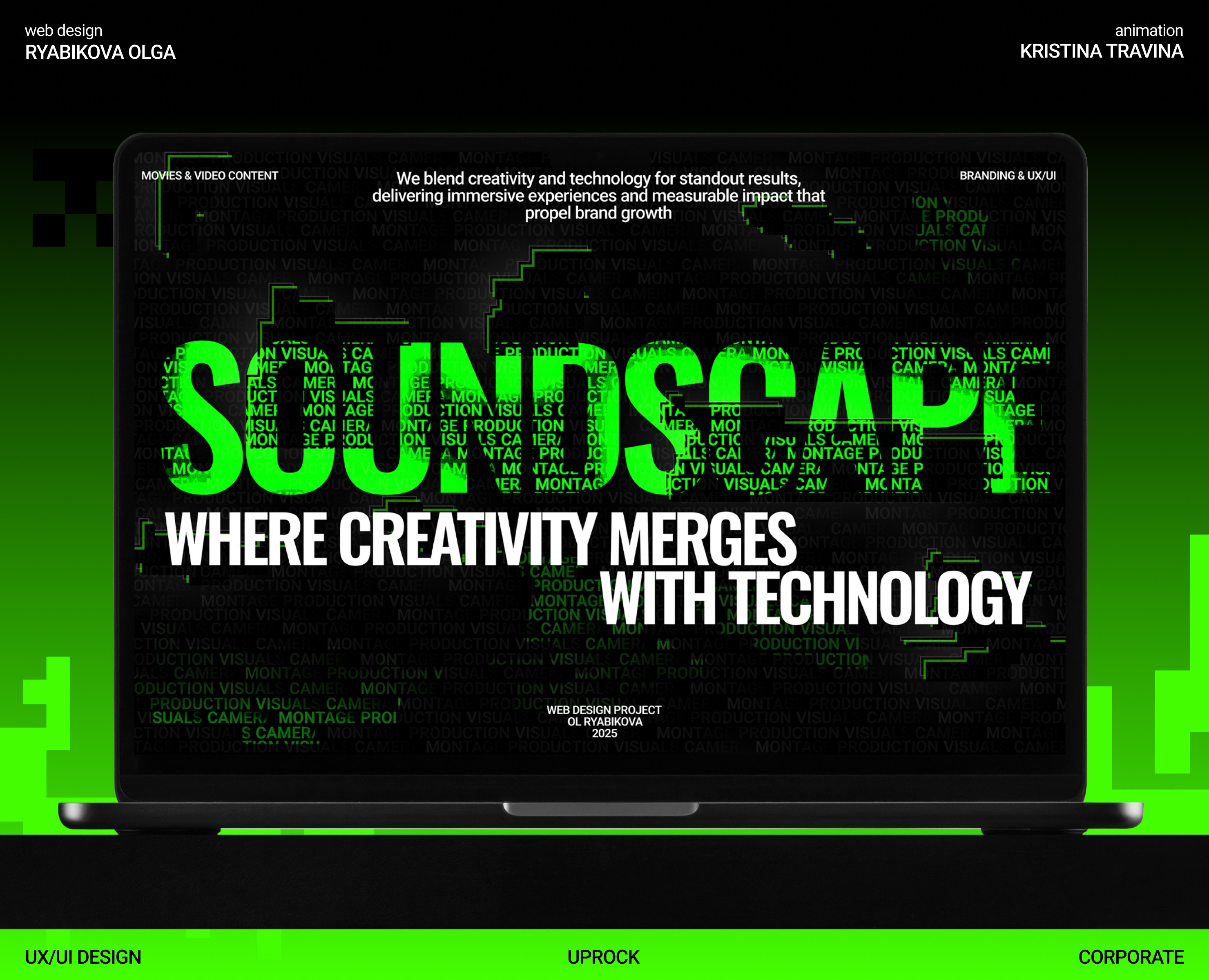 Website design l Soundscape: video production studio на Dprofile