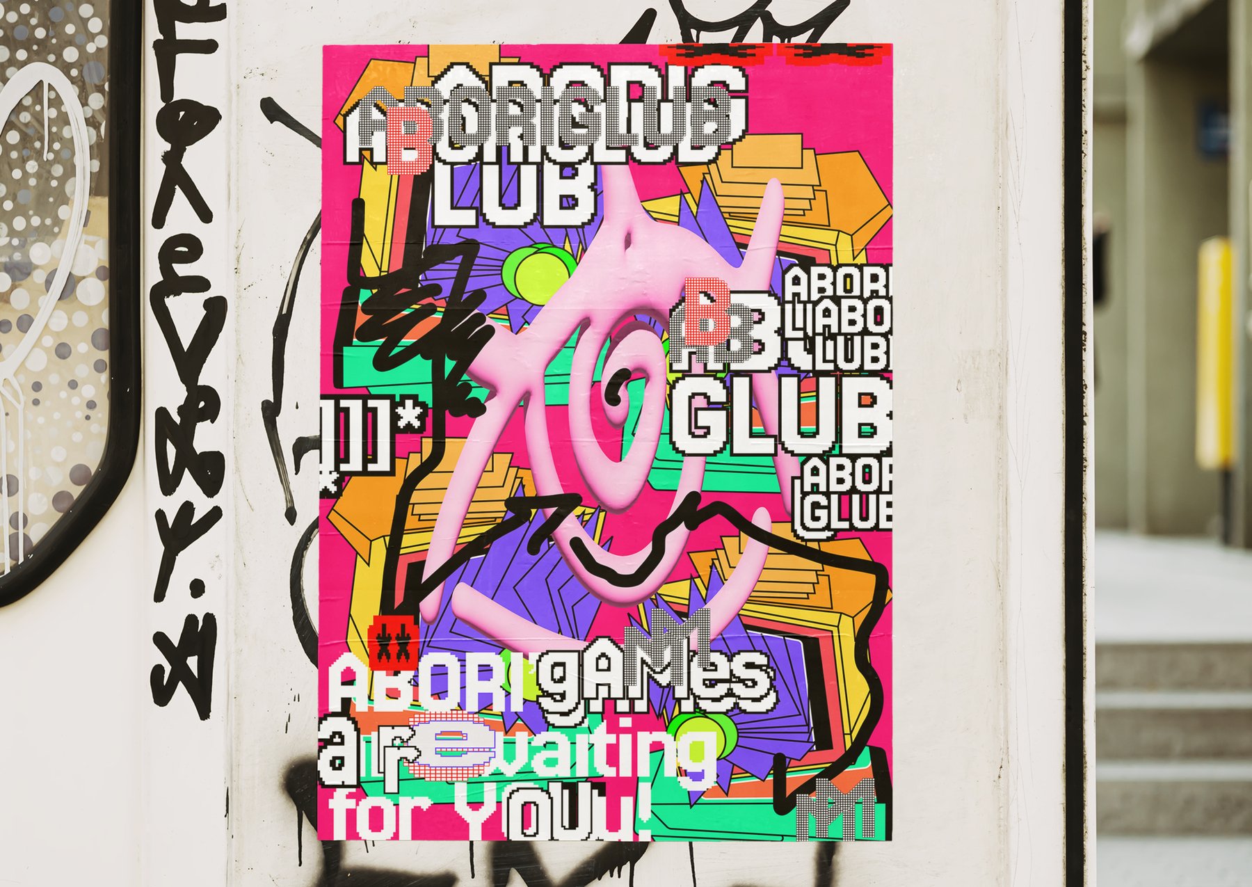 7 серий плакатов для ABORIGLUB — Изображение №4 — Брендинг, Графика на Dprofile