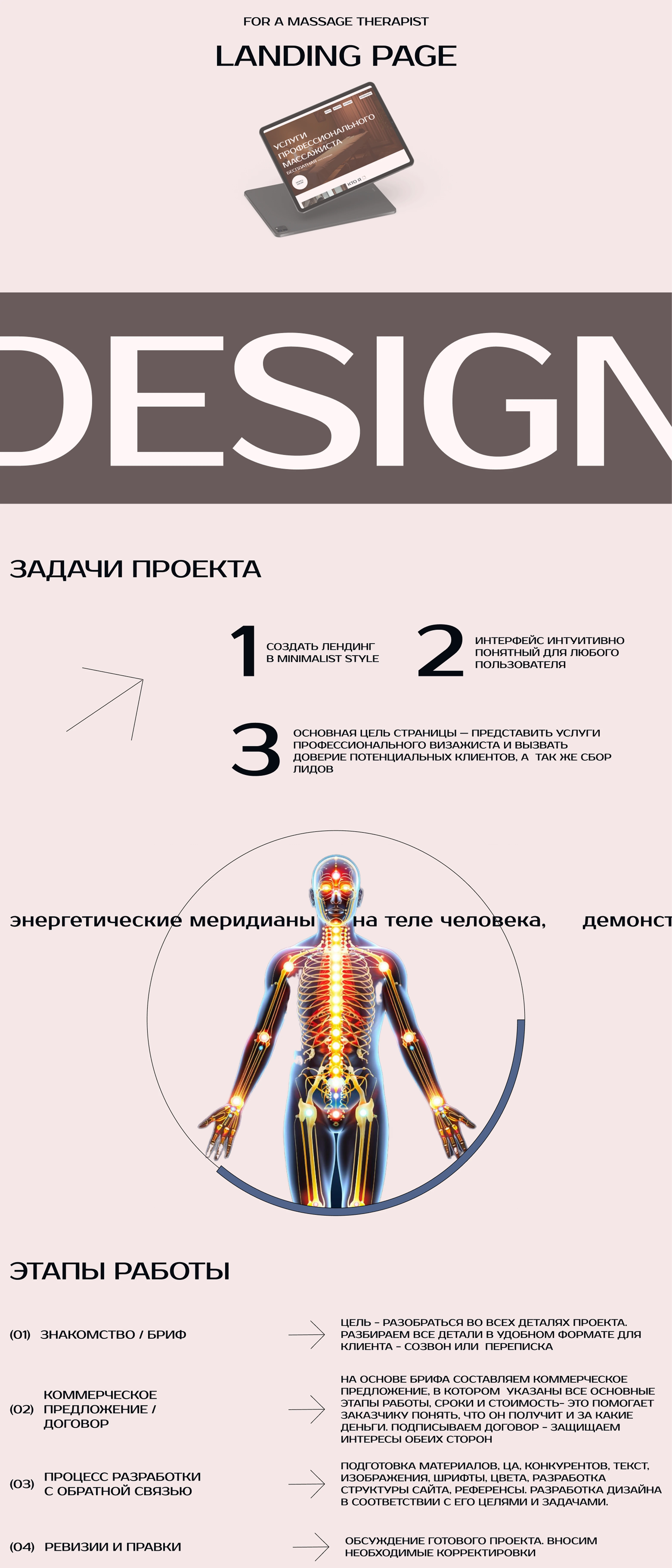 Лендинг для массажиста — Изображение №2 — Интерфейсы на Dprofile