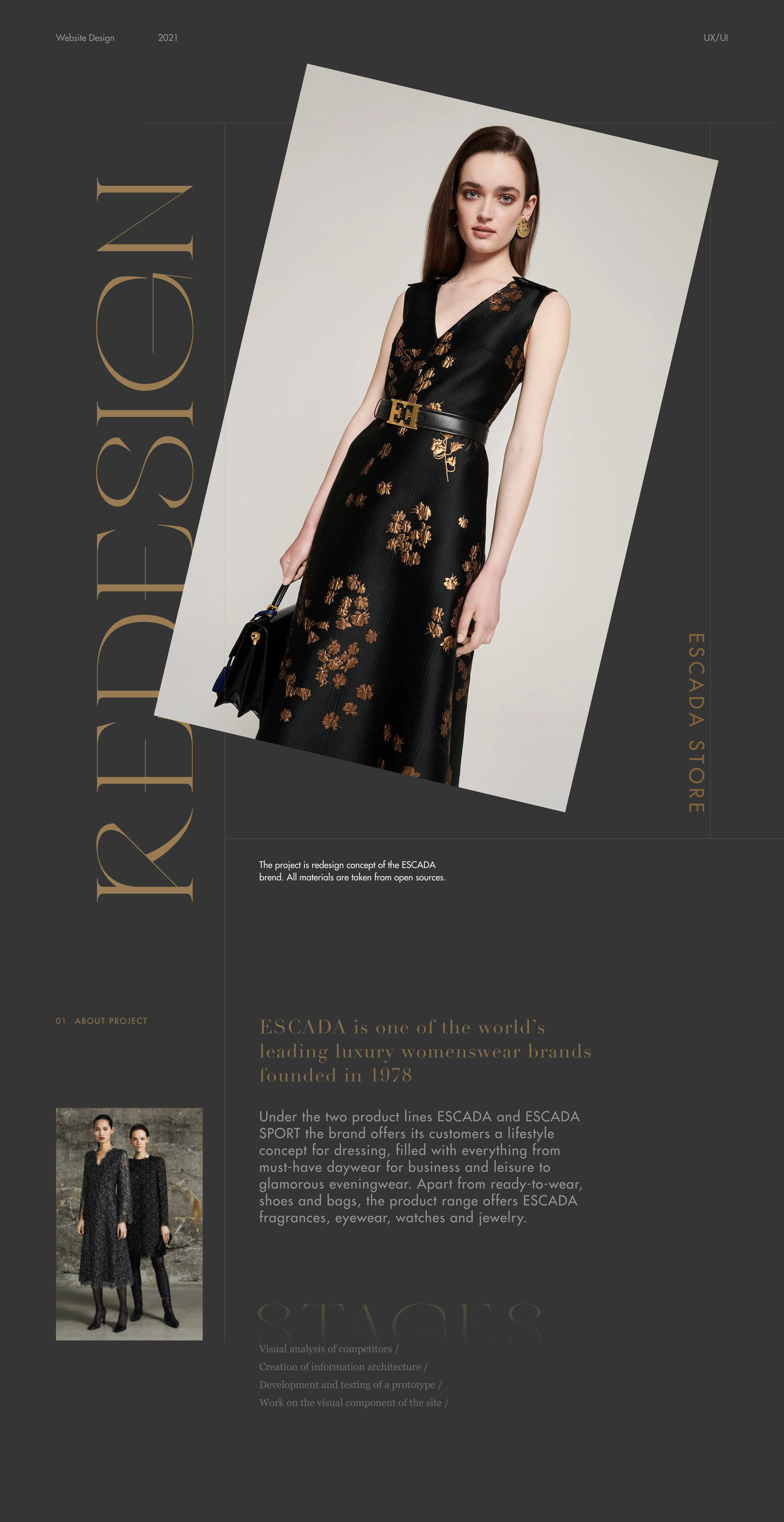 ESCADA - Online Store — Изображение №1 — Интерфейсы на Dprofile