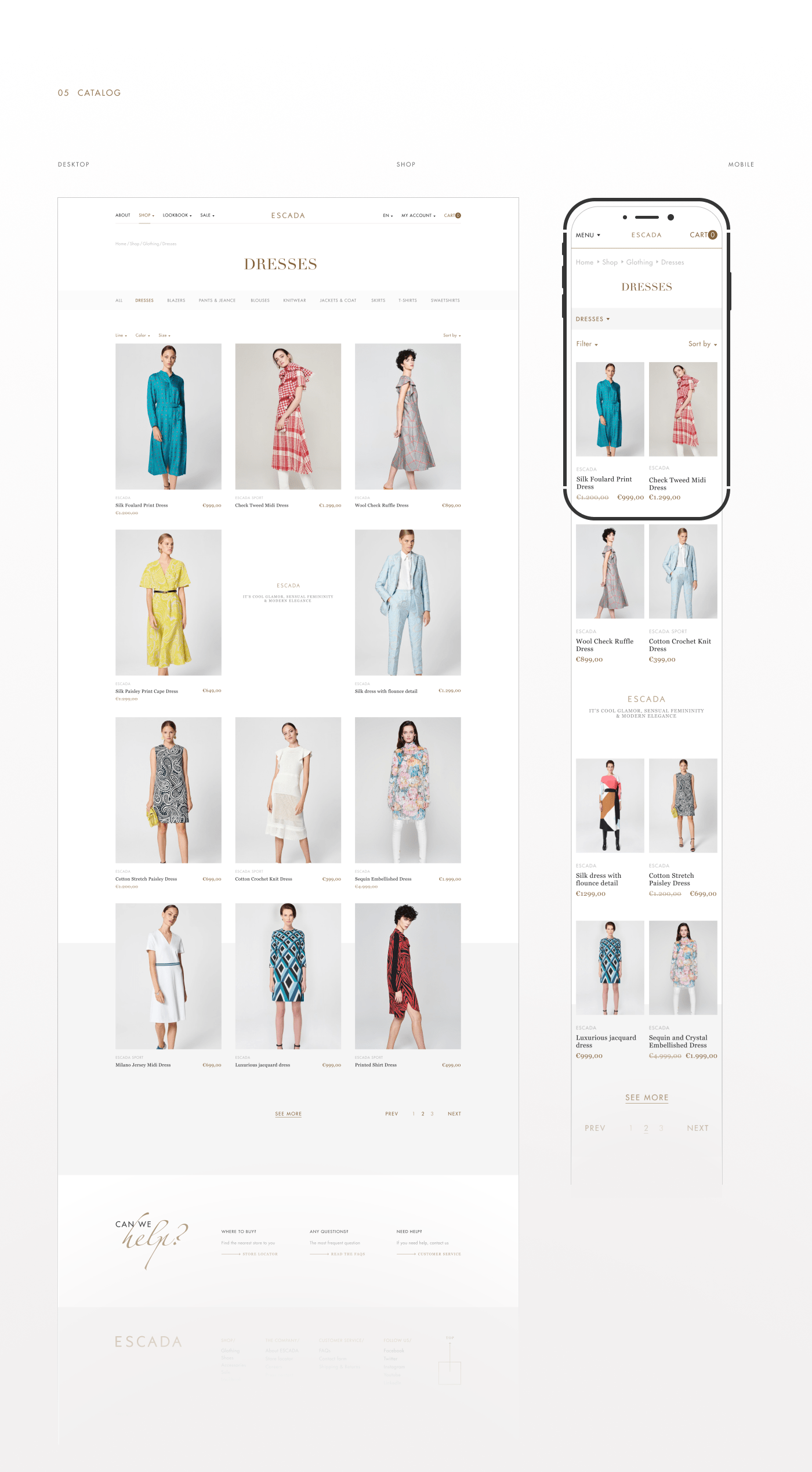 ESCADA - Online Store — Изображение №7 — Интерфейсы на Dprofile