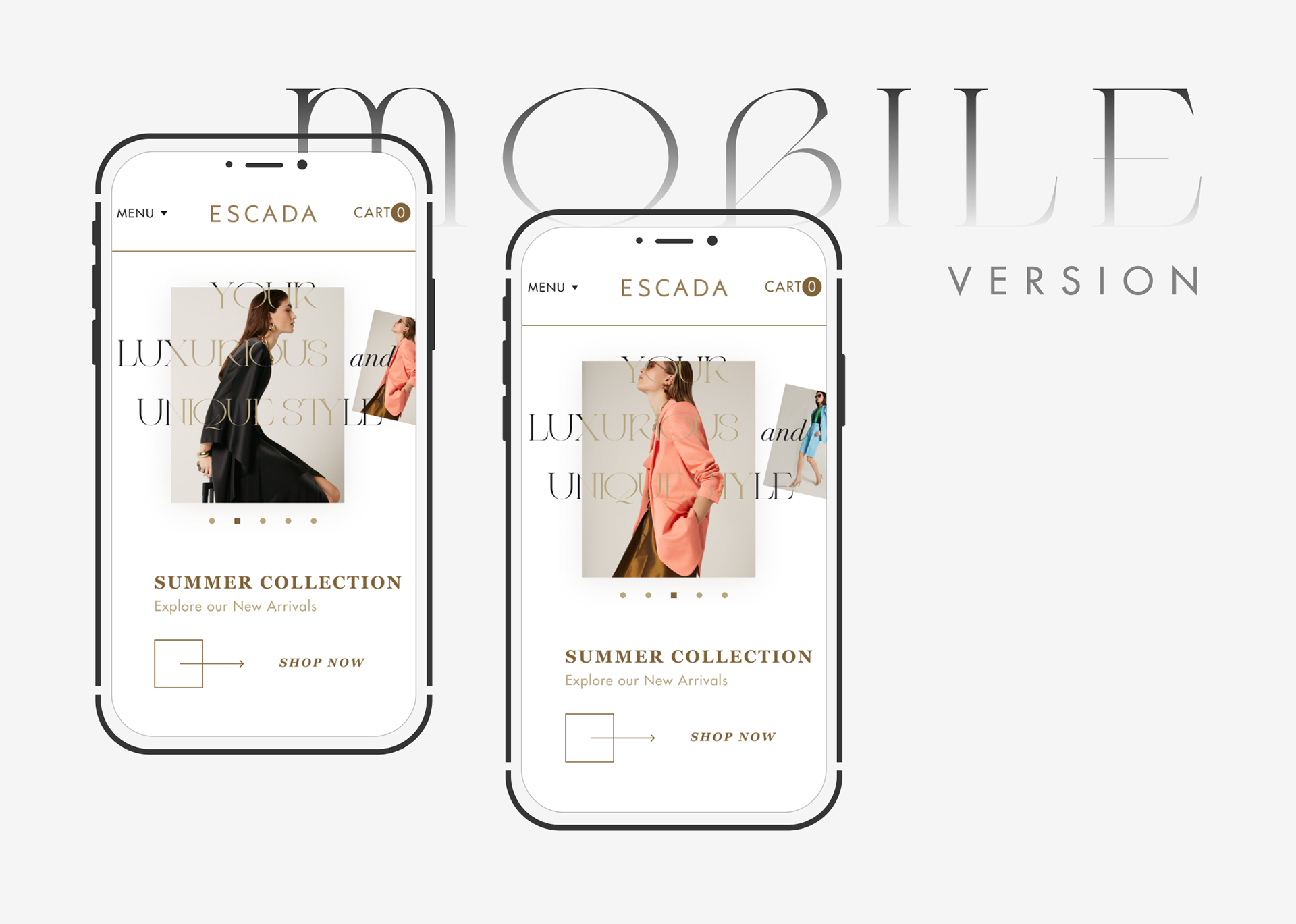 ESCADA - Online Store — Изображение №4 — Интерфейсы на Dprofile