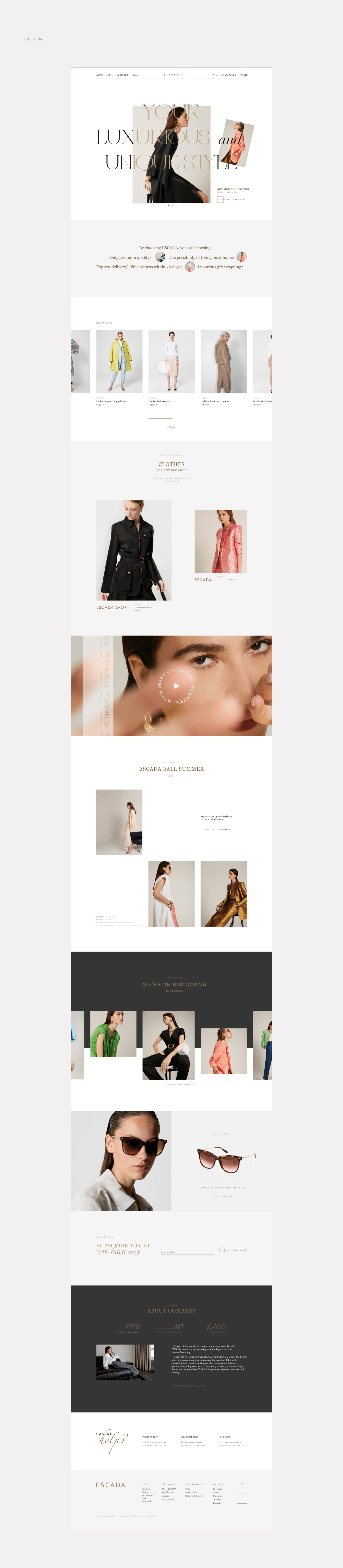ESCADA - Online Store — Изображение №5 — Интерфейсы на Dprofile
