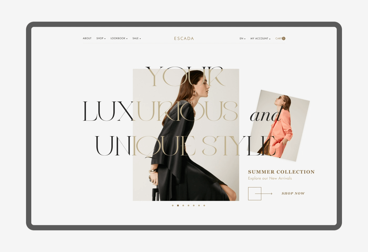 ESCADA - Online Store — Изображение №3 — Интерфейсы на Dprofile