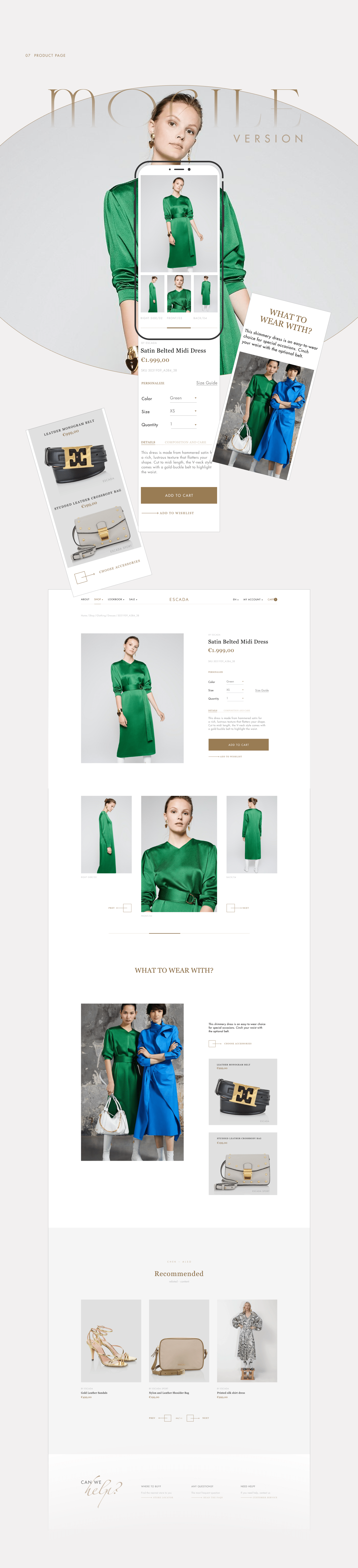 ESCADA - Online Store — Изображение №10 — Интерфейсы на Dprofile
