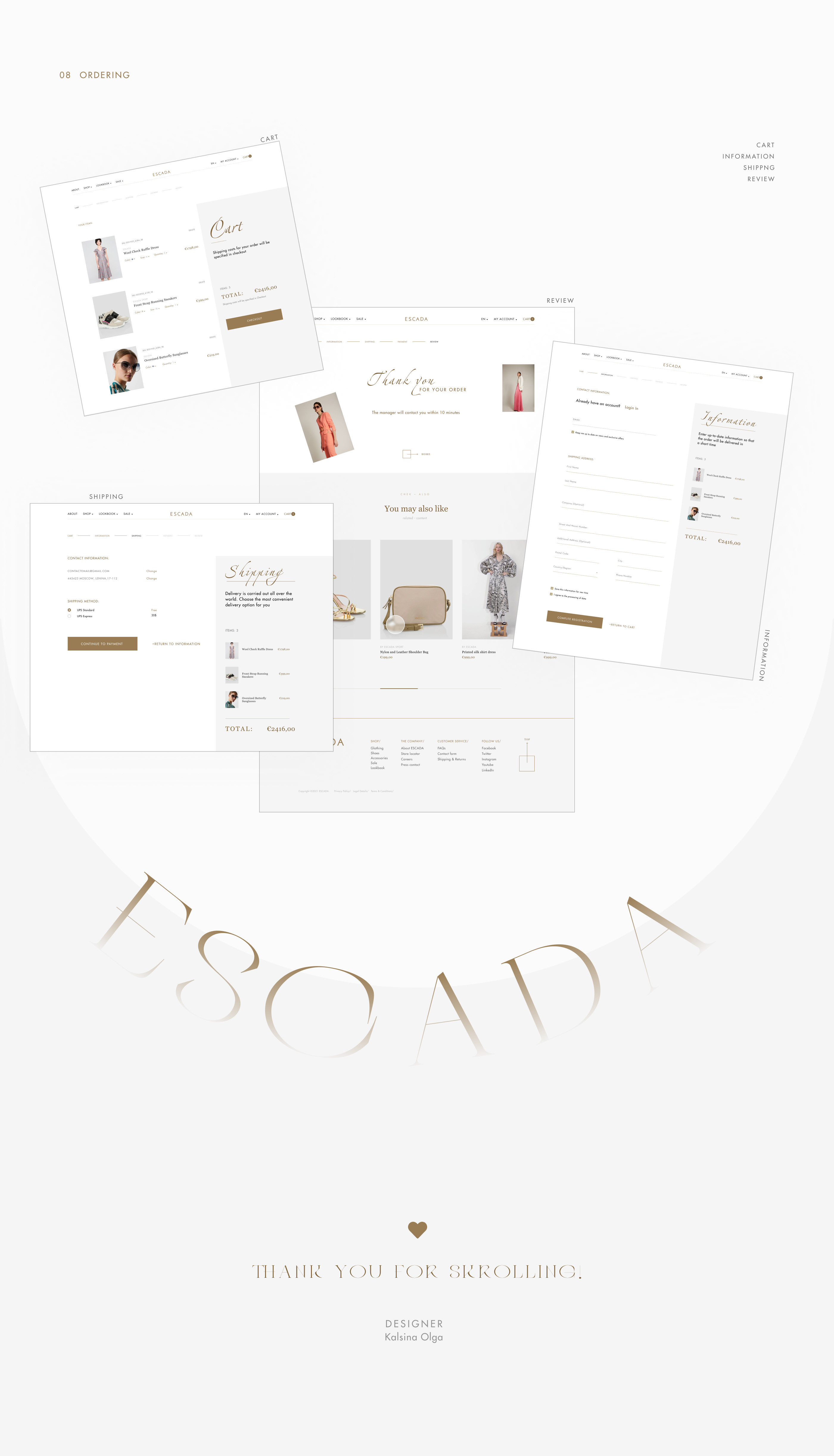 ESCADA - Online Store — Изображение №11 — Интерфейсы на Dprofile