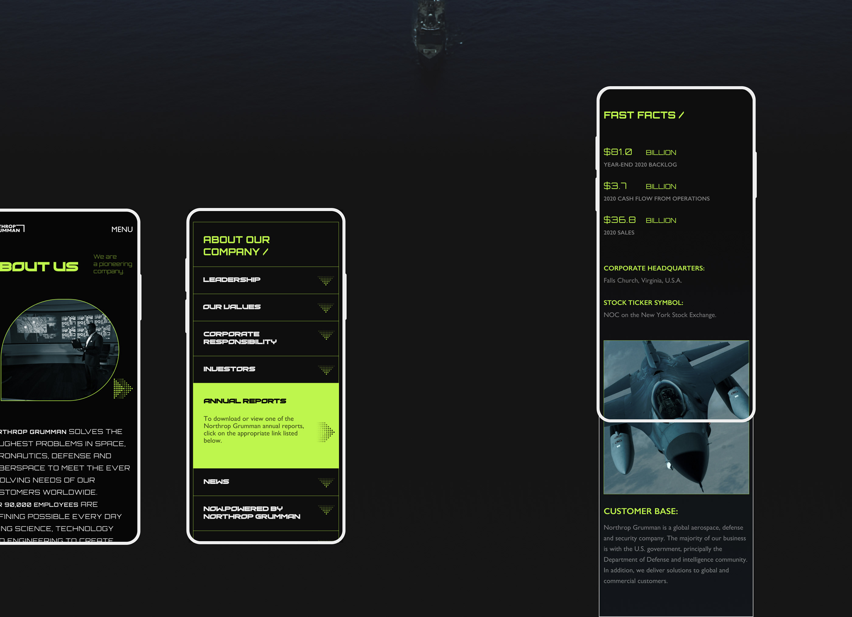 Corporate Website Redesign NORTHROP GRUMMAN — Изображение №10 — Интерфейсы на Dprofile
