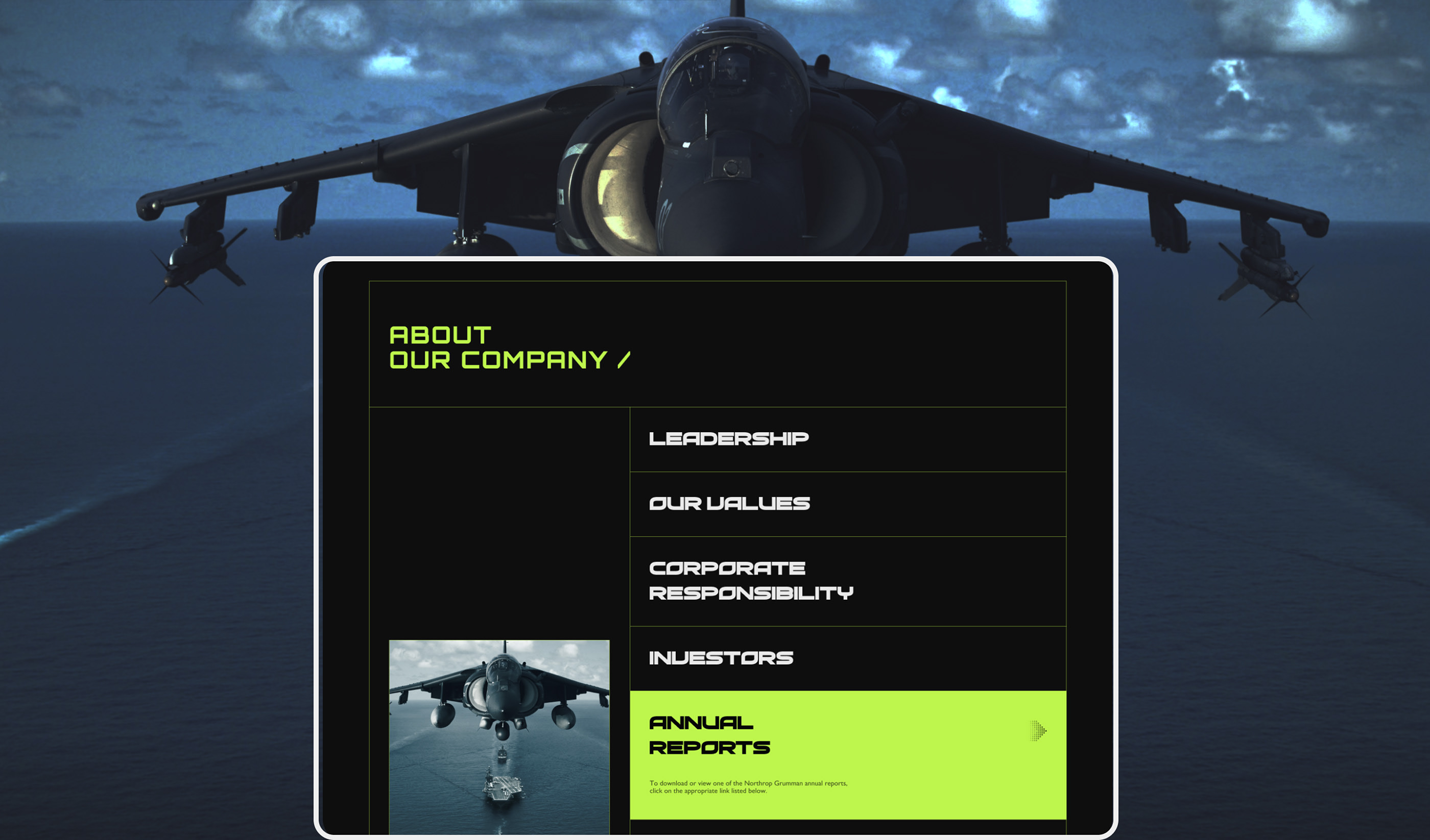 Corporate Website Redesign NORTHROP GRUMMAN — Изображение №9 — Интерфейсы на Dprofile
