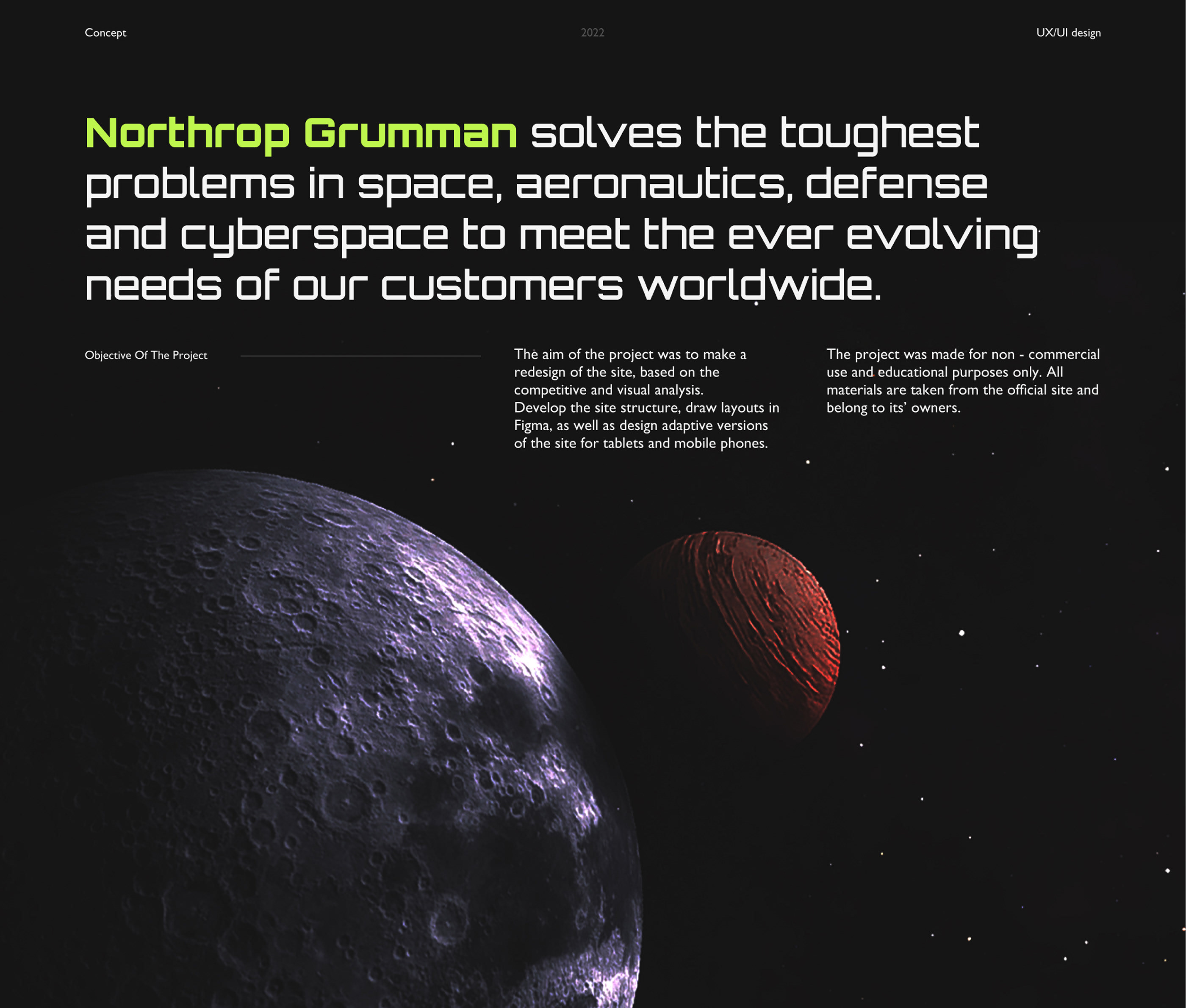 Corporate Website Redesign NORTHROP GRUMMAN — Изображение №1 — Интерфейсы на Dprofile