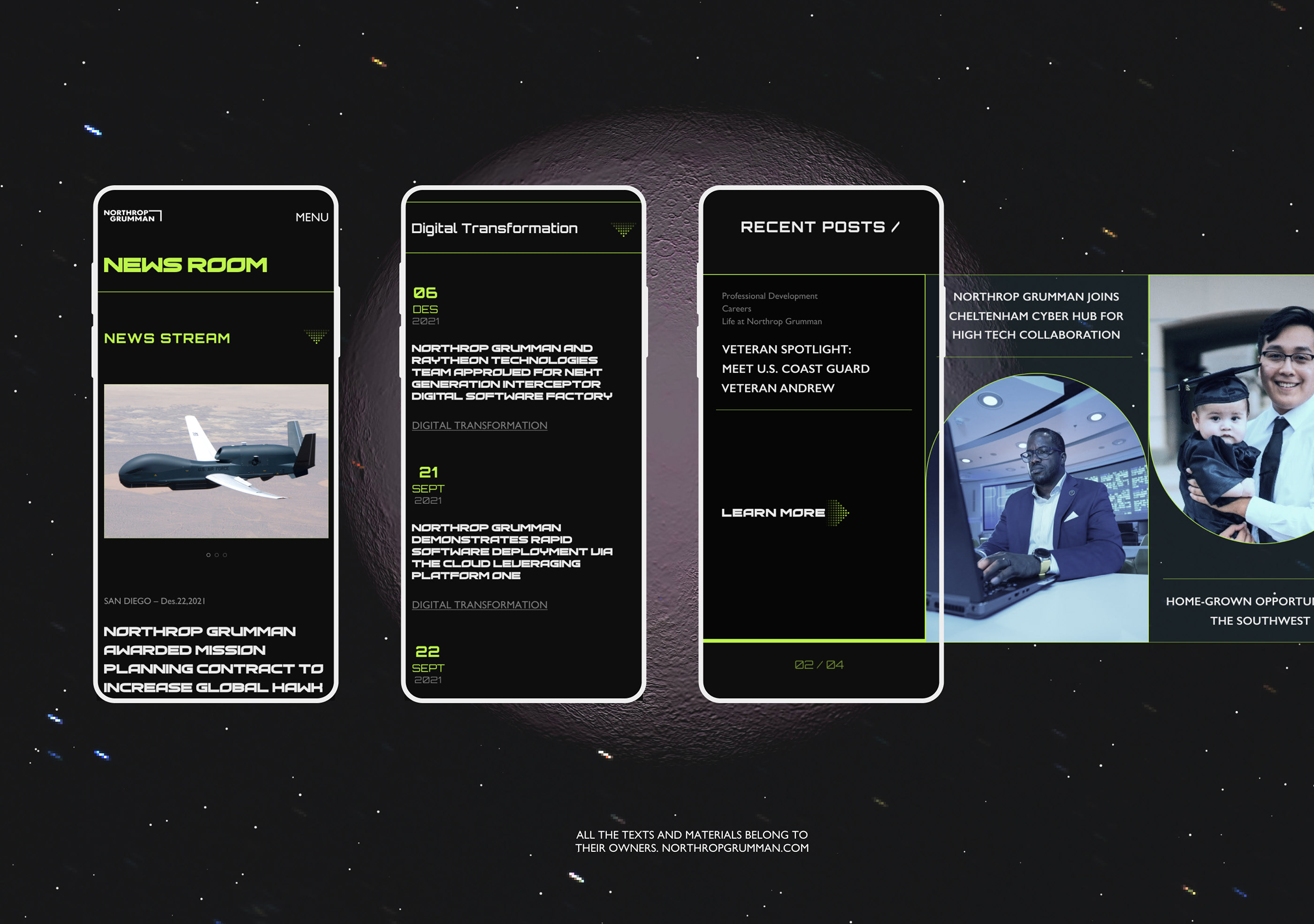Corporate Website Redesign NORTHROP GRUMMAN — Изображение №13 — Интерфейсы на Dprofile