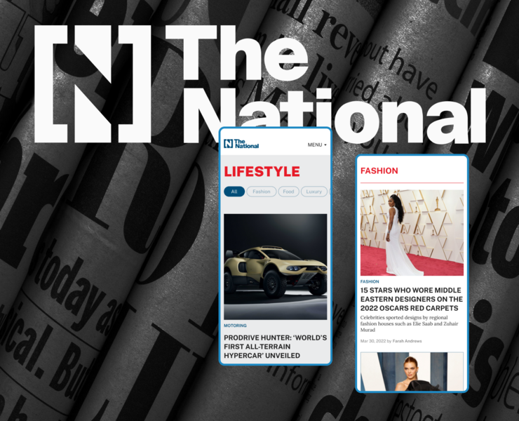 News Site Redesign The National — Интерфейсы на Dprofile