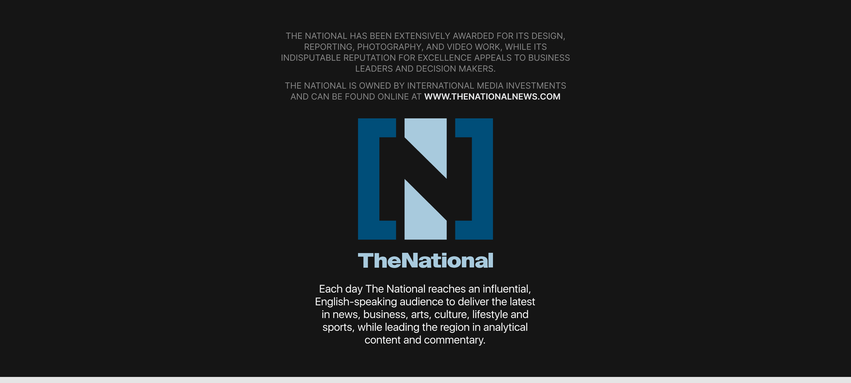 News Site Redesign The National — Изображение №1 — Интерфейсы на Dprofile