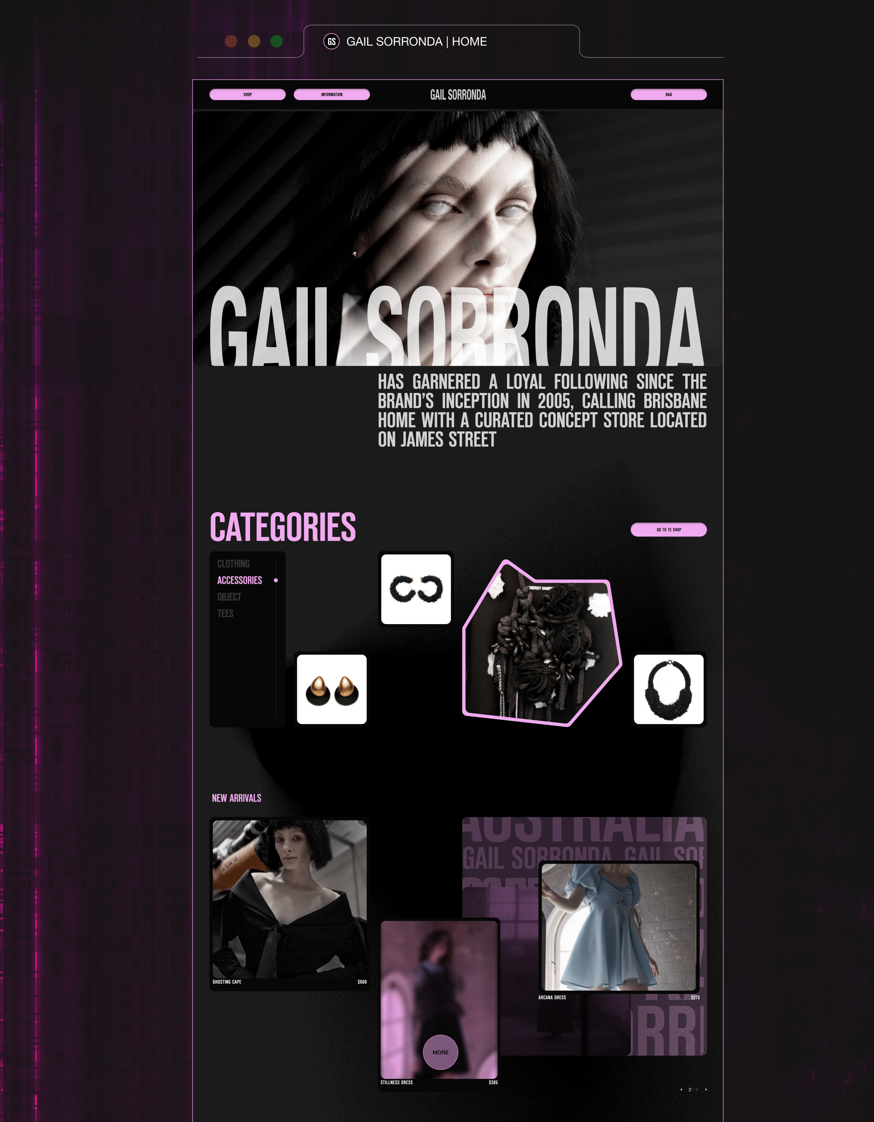 E-commerce redesign concept Gail Sorronda — Изображение №2 — Интерфейсы, Брендинг, Графика на Dprofile