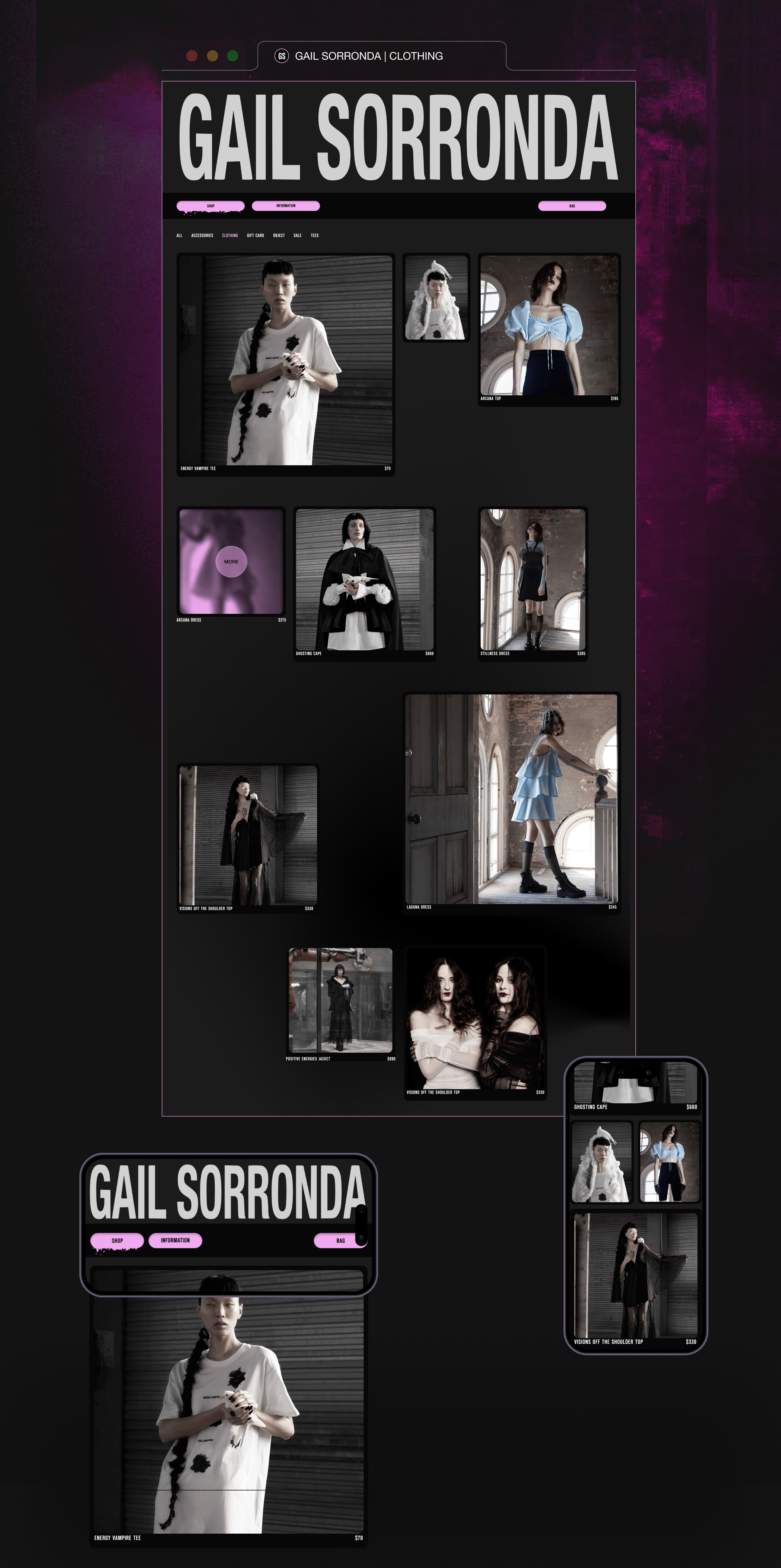 E-commerce redesign concept Gail Sorronda — Изображение №5 — Интерфейсы, Брендинг, Графика на Dprofile