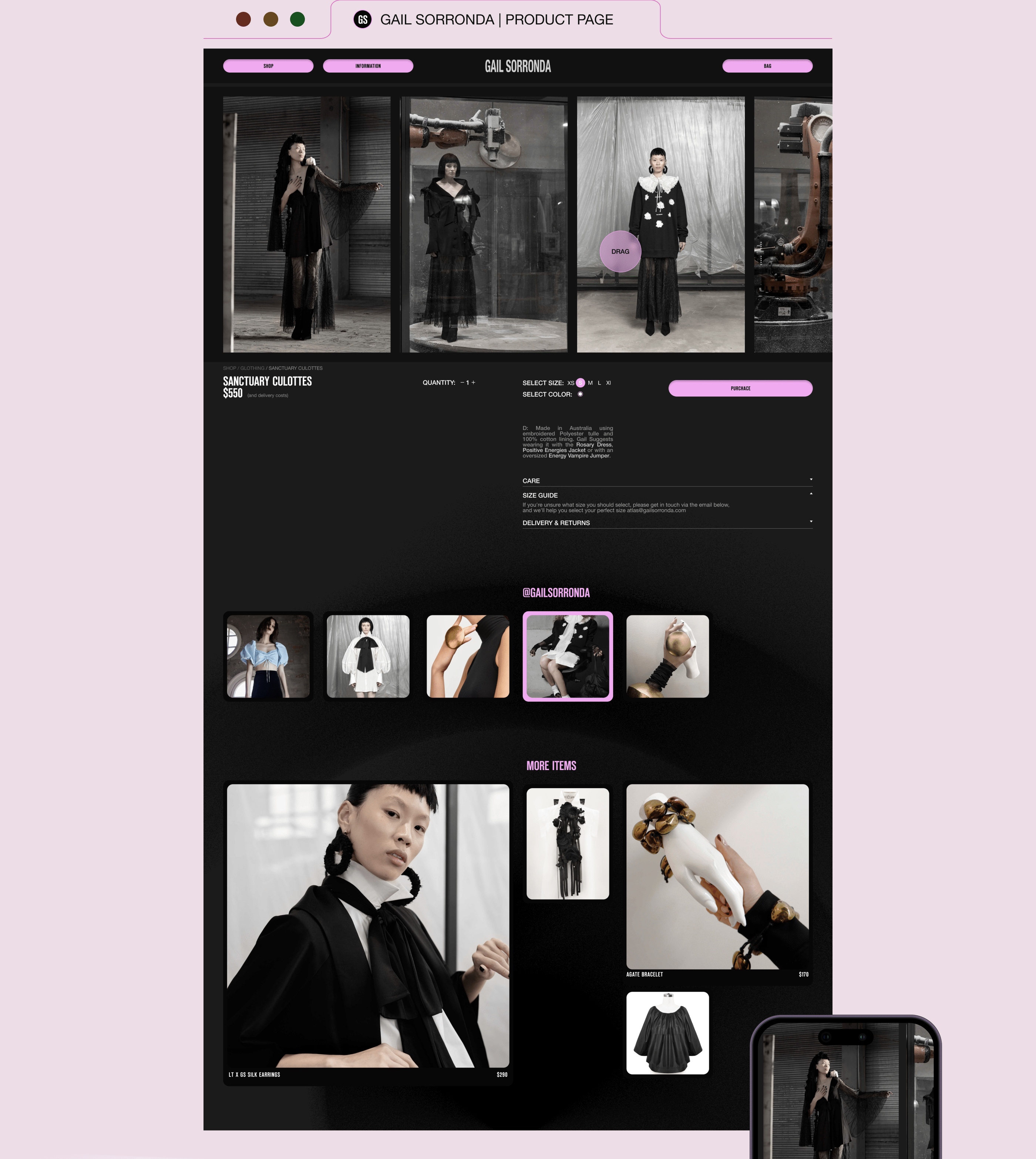 E-commerce redesign concept Gail Sorronda — Изображение №7 — Интерфейсы, Брендинг, Графика на Dprofile