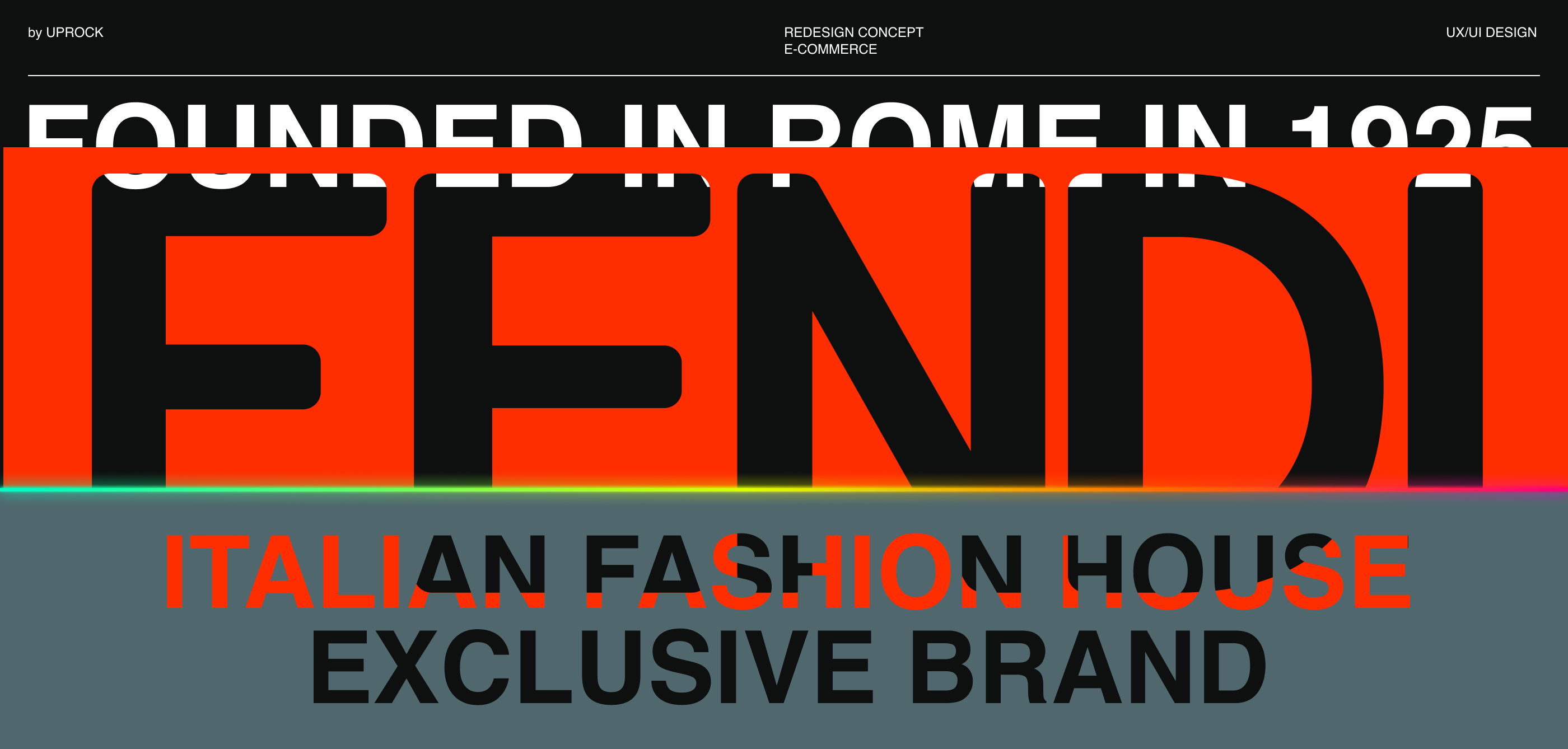FENDI - Redesign concept e-commerce — Изображение №1 — Интерфейсы, Брендинг, Графика на Dprofile