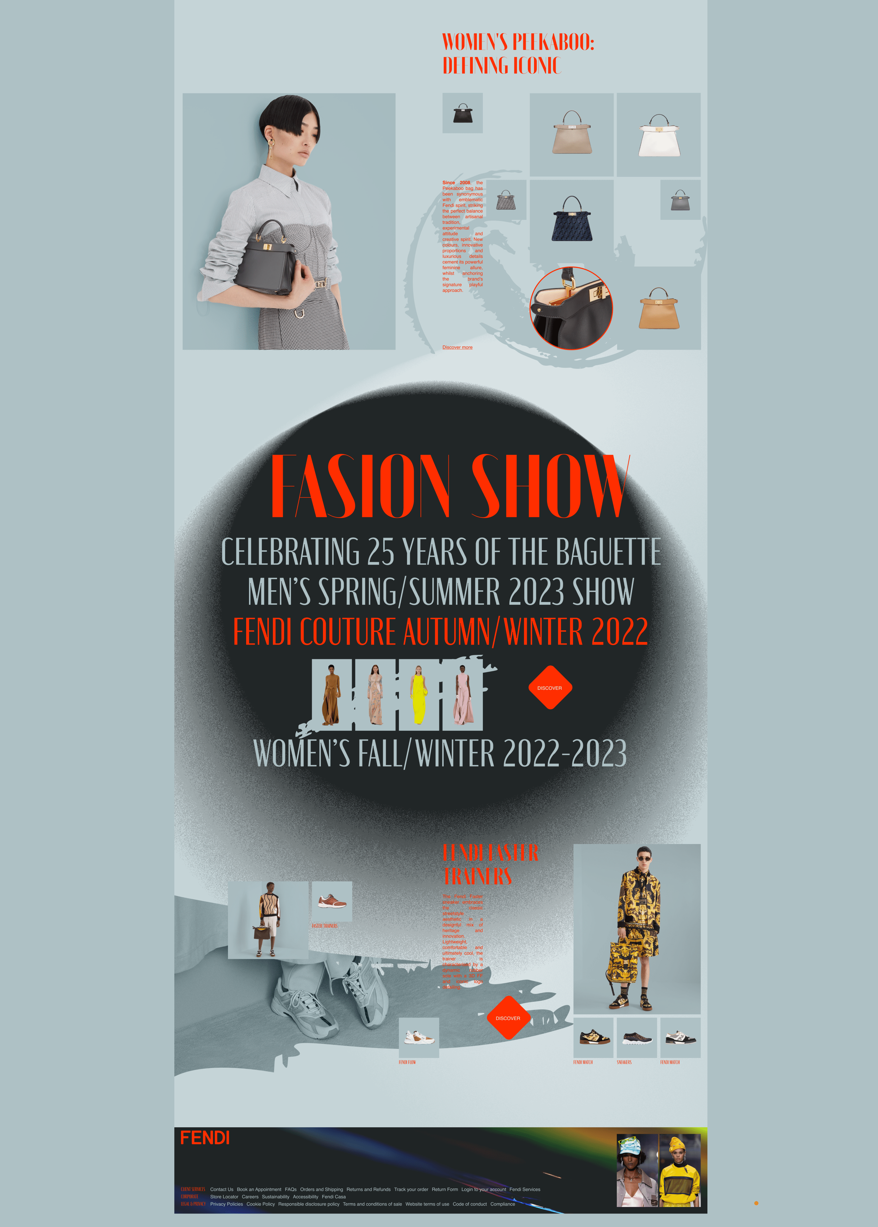 FENDI - Redesign concept e-commerce — Изображение №3 — Интерфейсы, Брендинг, Графика на Dprofile