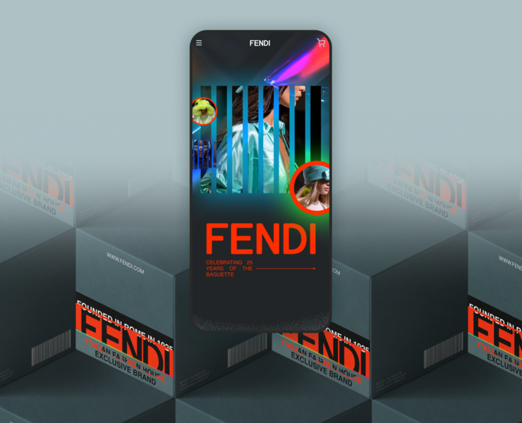 FENDI - Redesign concept e-commerce — Интерфейсы, Брендинг, Графика на Dprofile