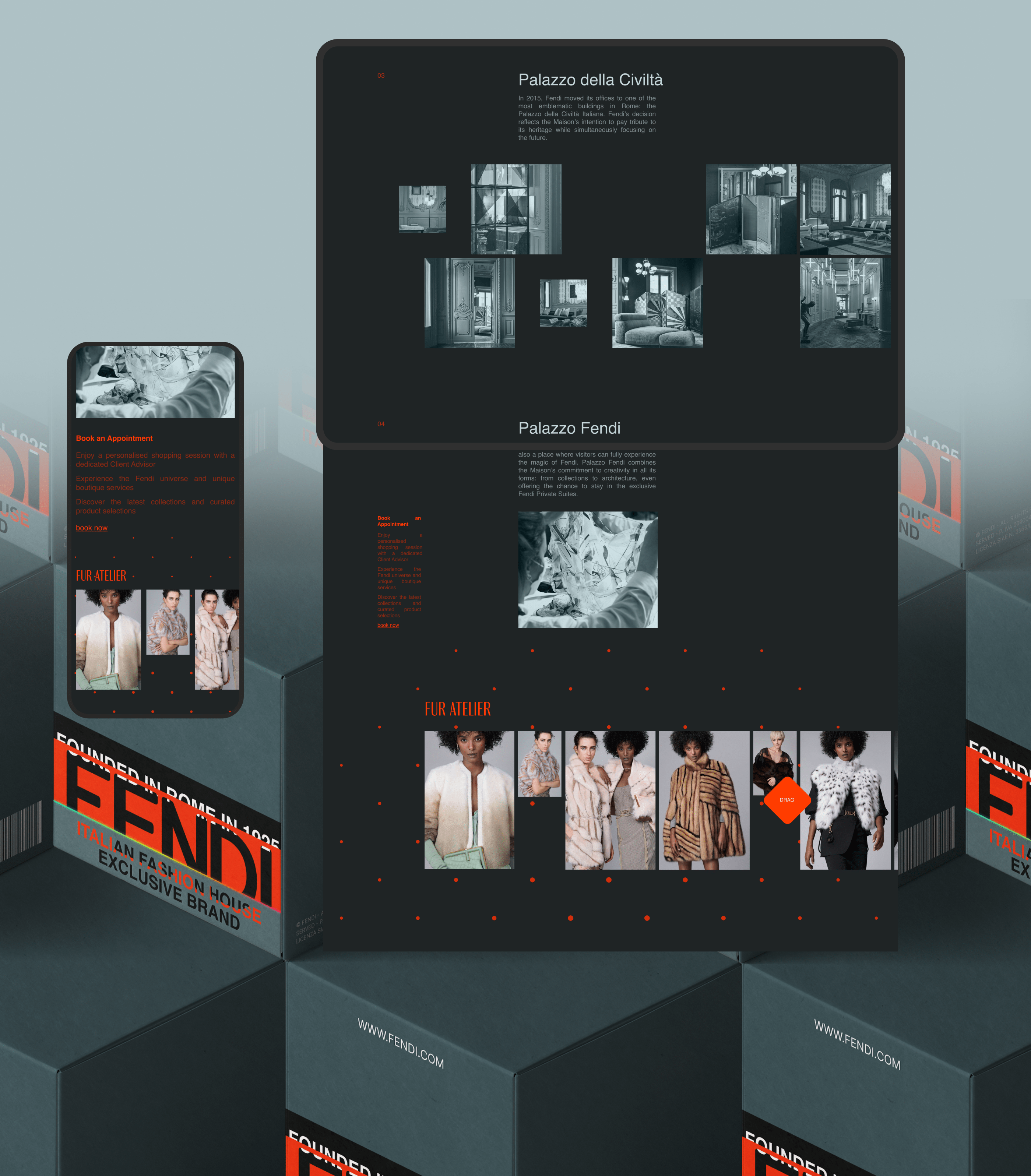 FENDI - Redesign concept e-commerce — Изображение №12 — Интерфейсы, Брендинг, Графика на Dprofile