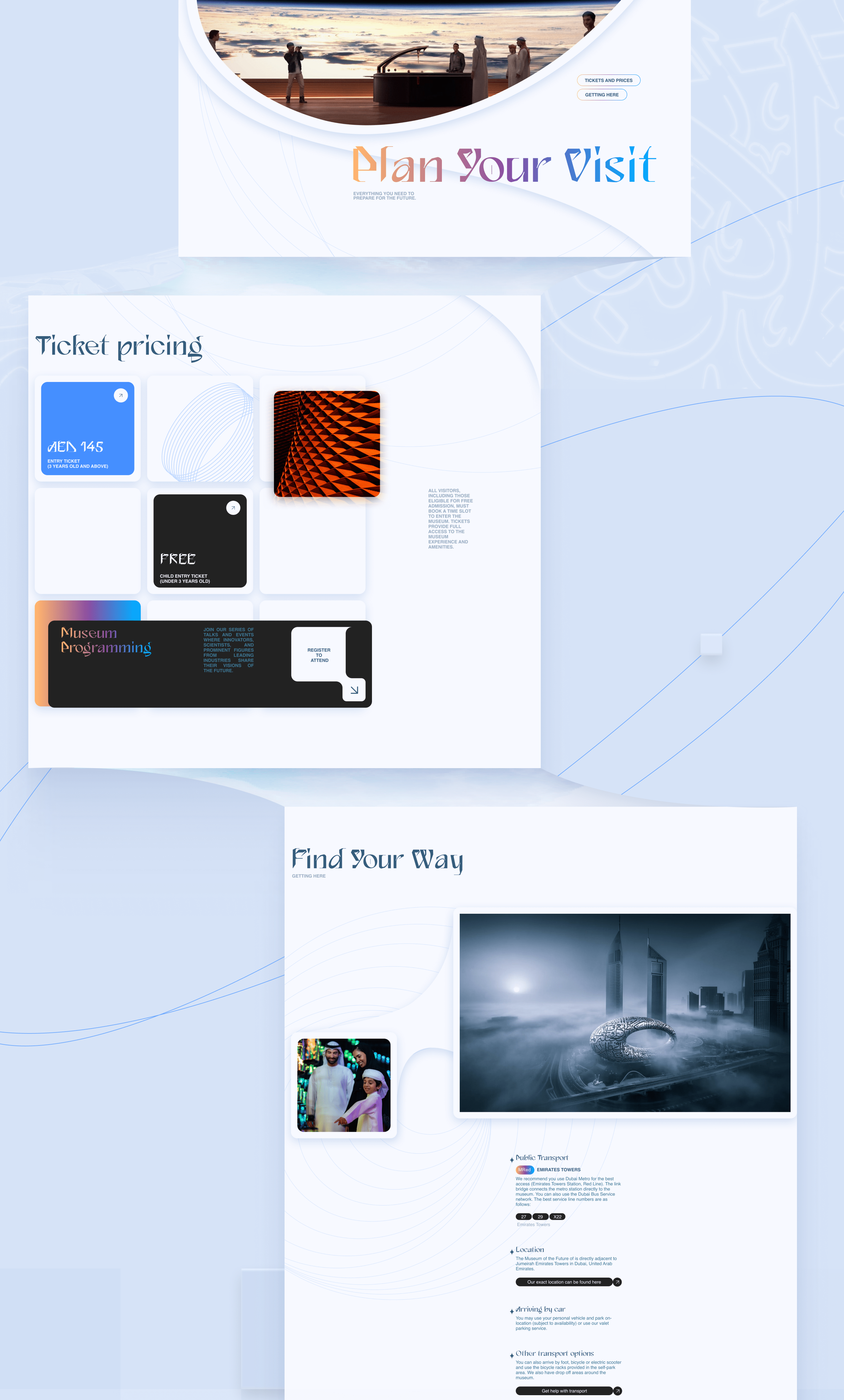 THE MUSEUM OF THE FUTURE | Redesign concept — Изображение №9 — Интерфейсы, Брендинг на Dprofile