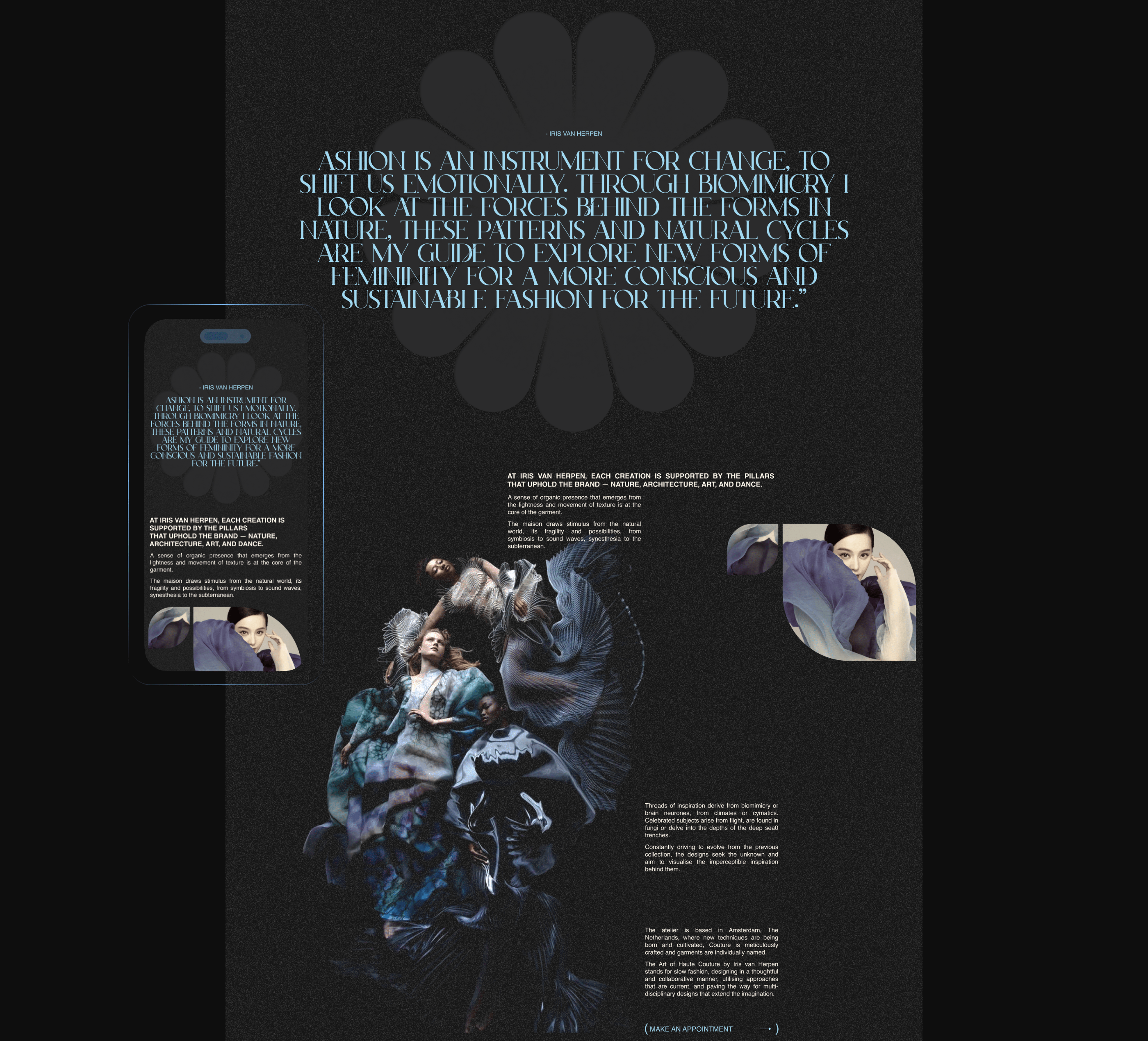 IRIS VAN HERPEN | E-COM — Изображение №10 — Интерфейсы на Dprofile