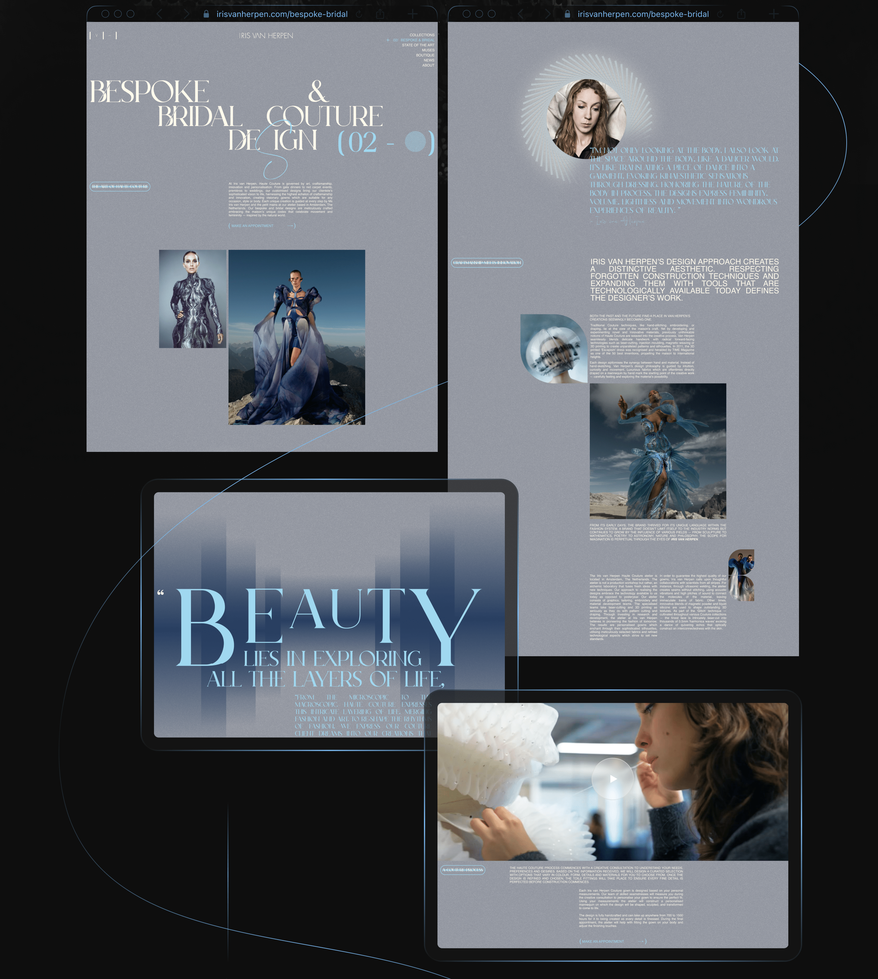 IRIS VAN HERPEN | E-COM — Изображение №7 — Интерфейсы на Dprofile