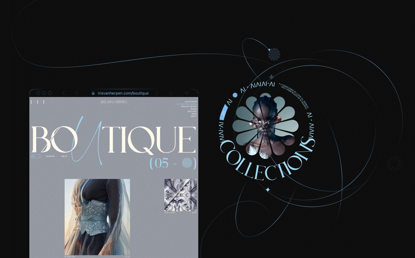 IRIS VAN HERPEN | E-COM — Изображение №12 — Интерфейсы на Dprofile