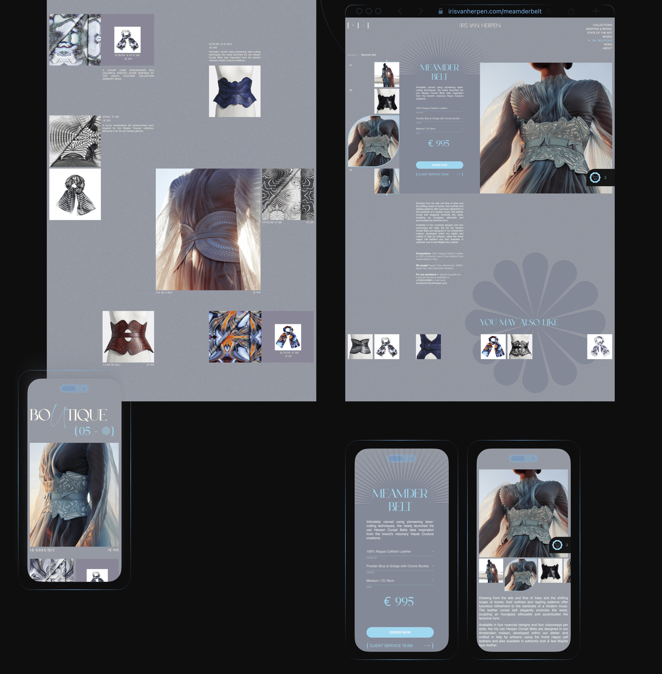 IRIS VAN HERPEN | E-COM — Изображение №13 — Интерфейсы на Dprofile