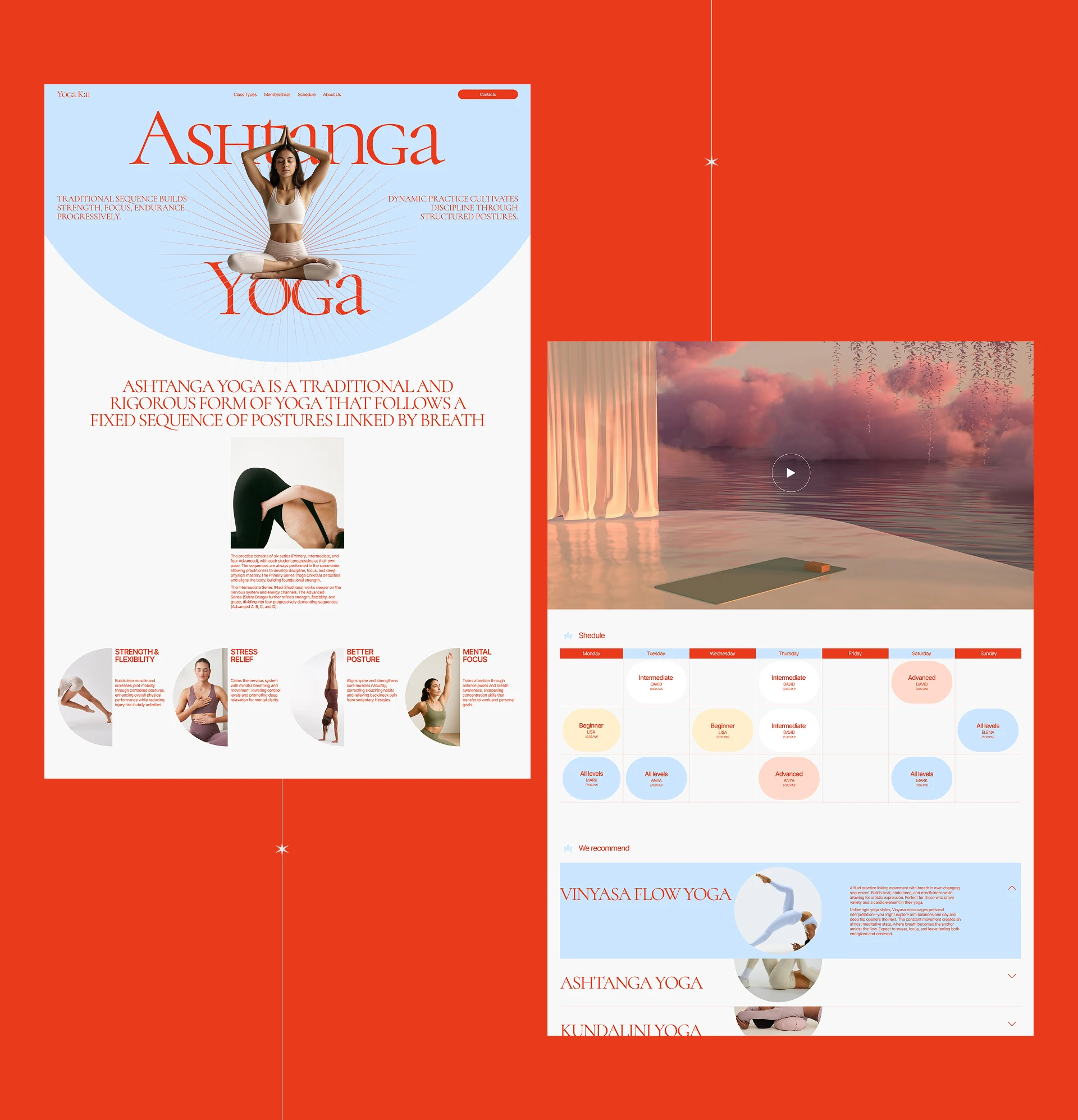 YYOGA KAI | CORPORATE WEBSITE — Изображение №8 — Интерфейсы, Брендинг на Dprofile