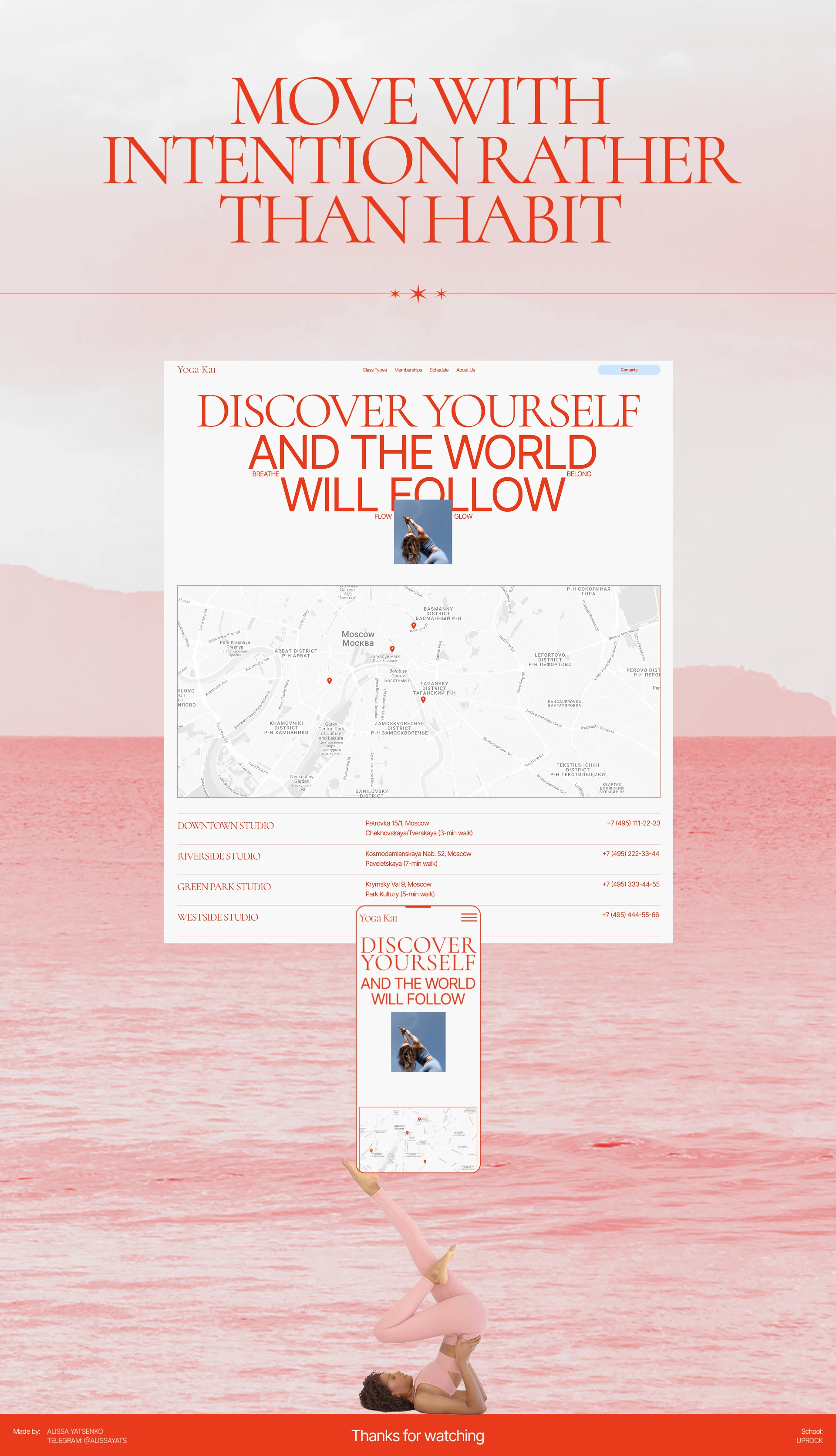 YYOGA KAI | CORPORATE WEBSITE — Изображение №11 — Интерфейсы, Брендинг на Dprofile