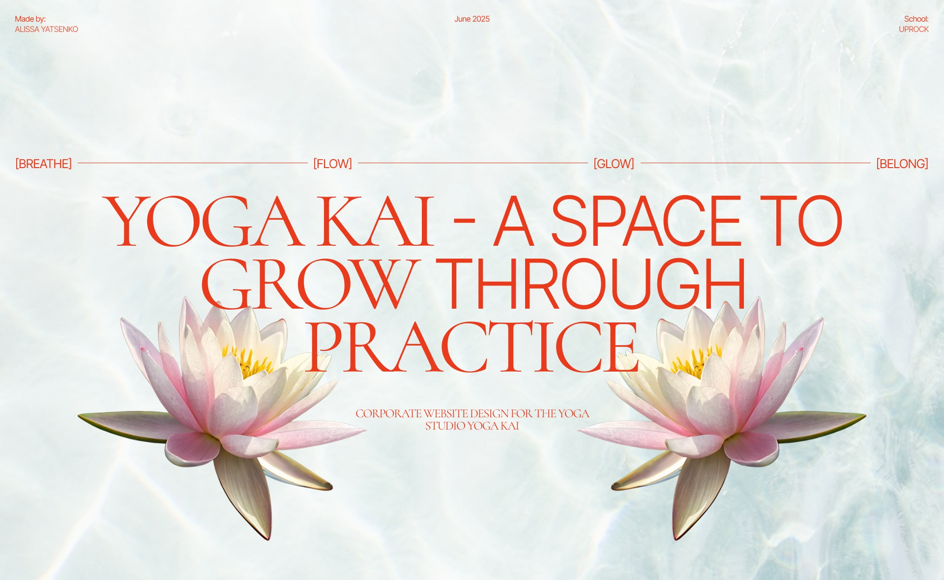 YYOGA KAI | CORPORATE WEBSITE — Изображение №1 — Интерфейсы, Брендинг на Dprofile