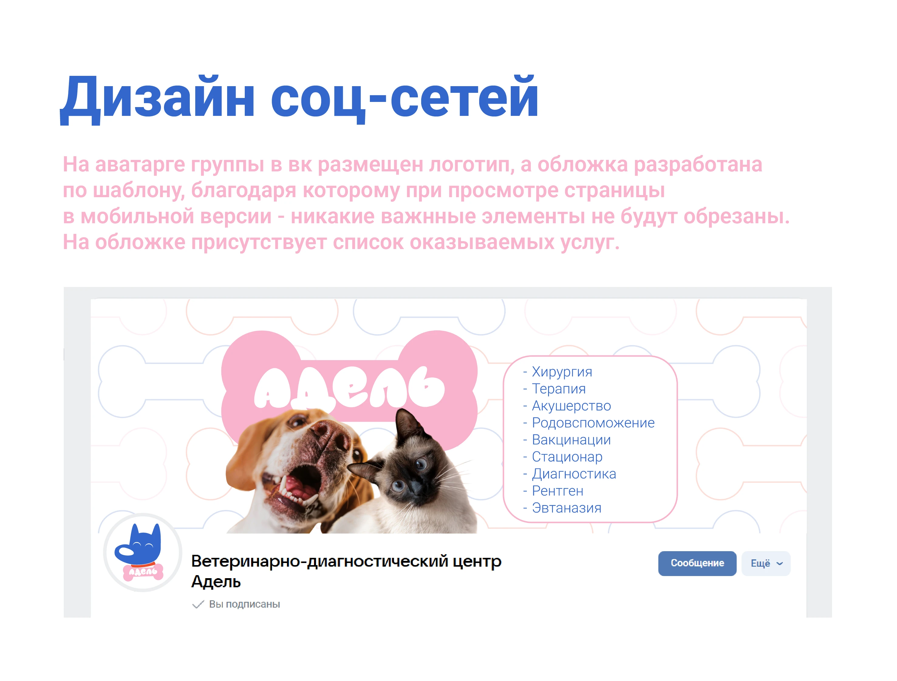 Адель. Ребрендинг ветеринарной клиники. — Изображение №6 — Брендинг на Dprofile