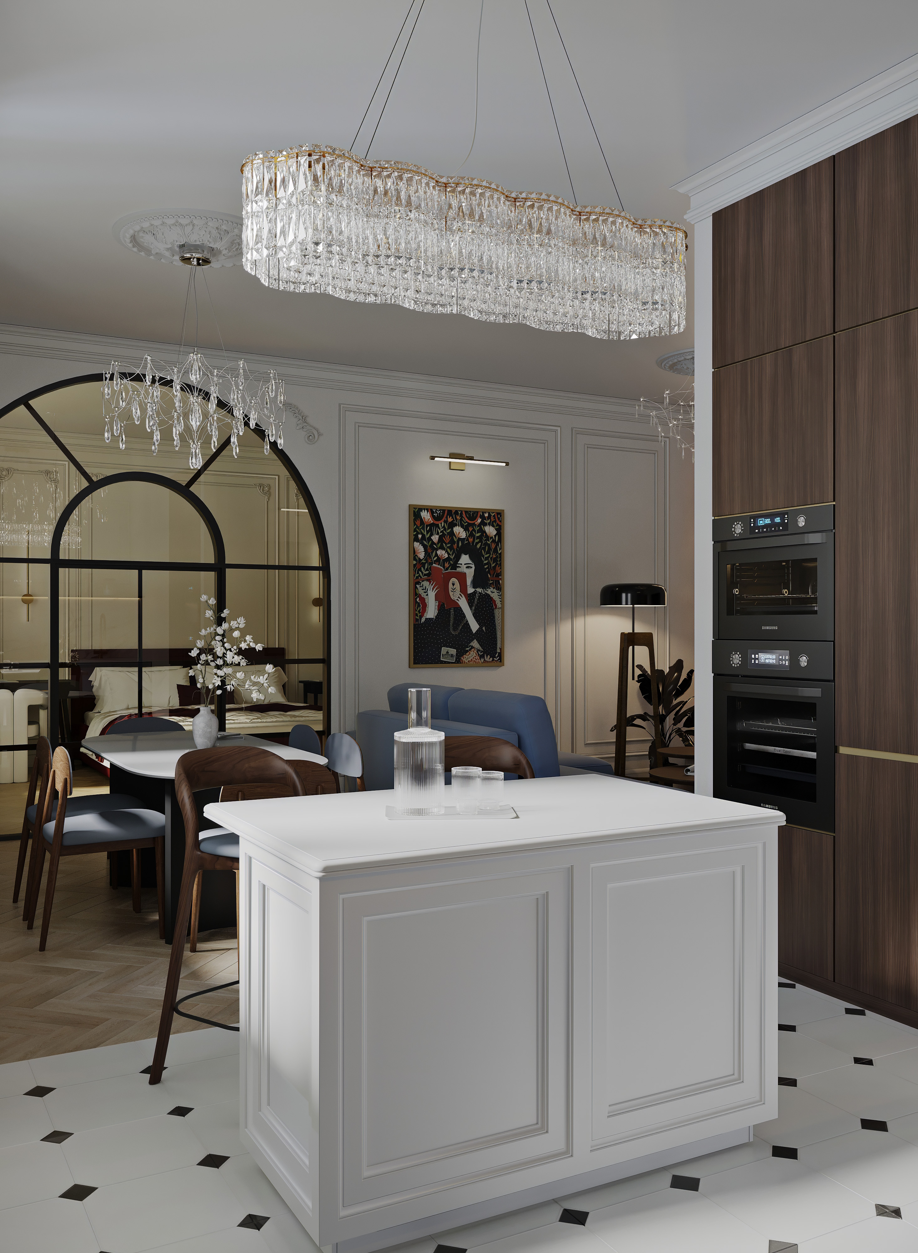 3D visualization apartment, Moscow — Изображение №3 — Иллюстрация, 3D на Dprofile
