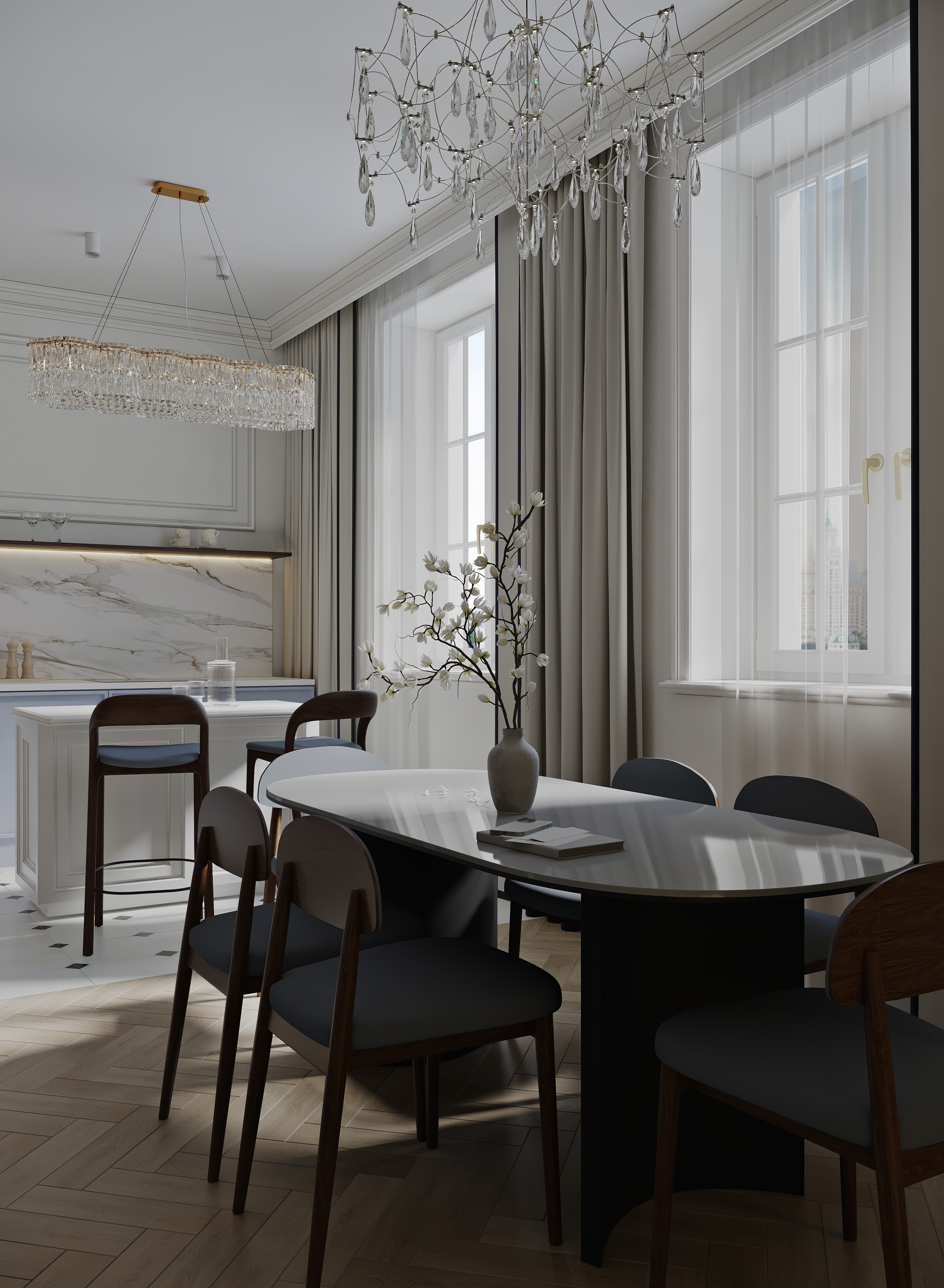 3D visualization apartment, Moscow — Изображение №4 — Иллюстрация, 3D на Dprofile