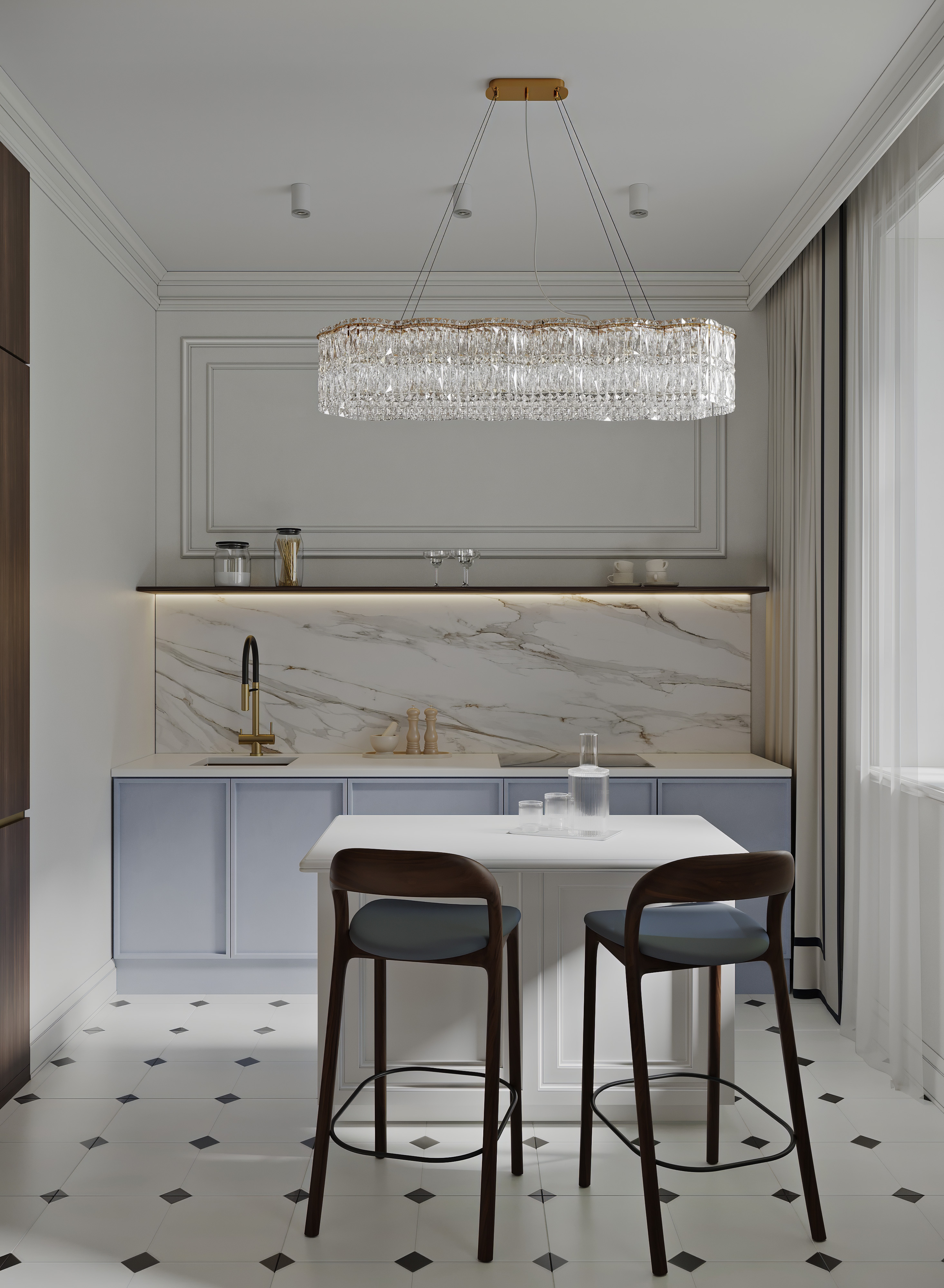 3D visualization apartment, Moscow — Изображение №2 — Иллюстрация, 3D на Dprofile