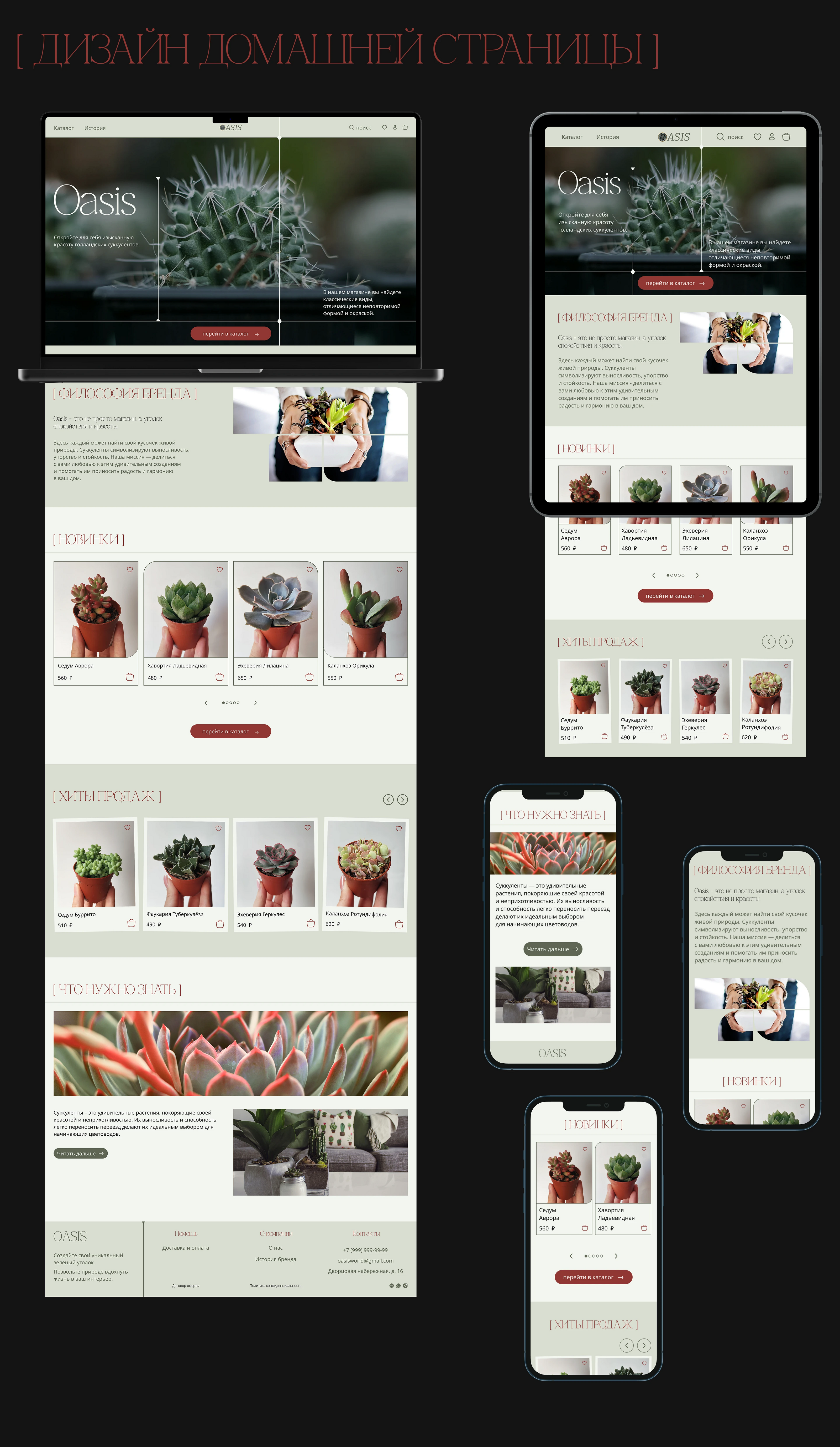 Oasis | E-commerce website design concept — Изображение №8 — Интерфейсы на Dprofile