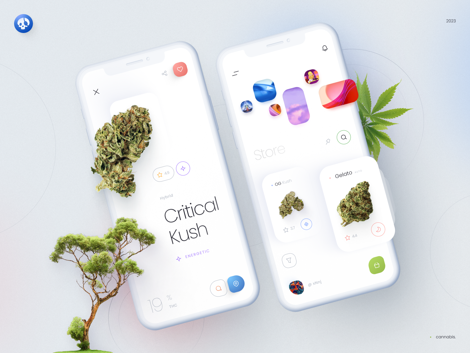 Cannabis E-Commerce UI Concept — Изображение №1 — Интерфейсы, Графика на Dprofile