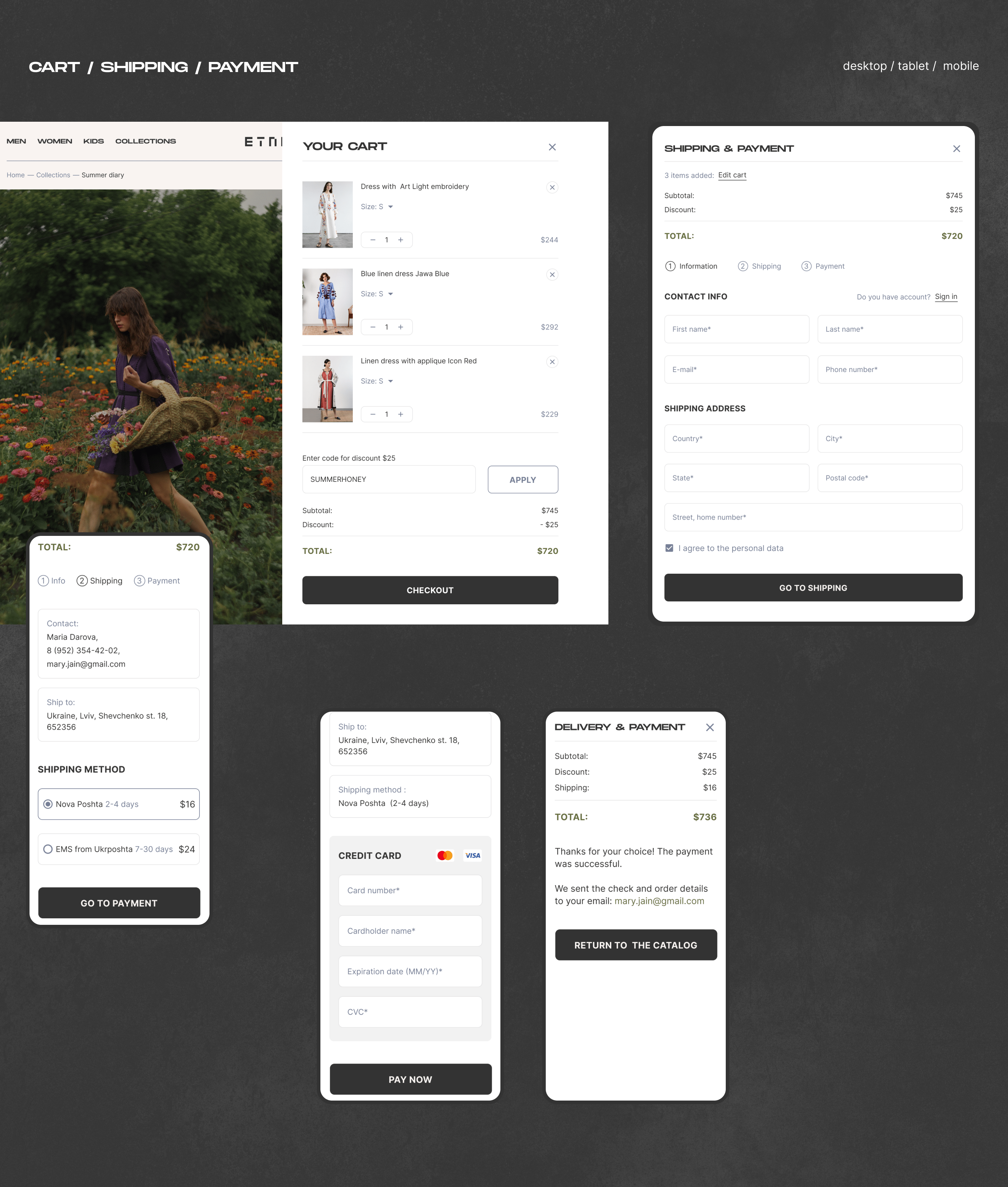 ETNODIM | E-commerce website redesign — Изображение №12 — Интерфейсы на Dprofile