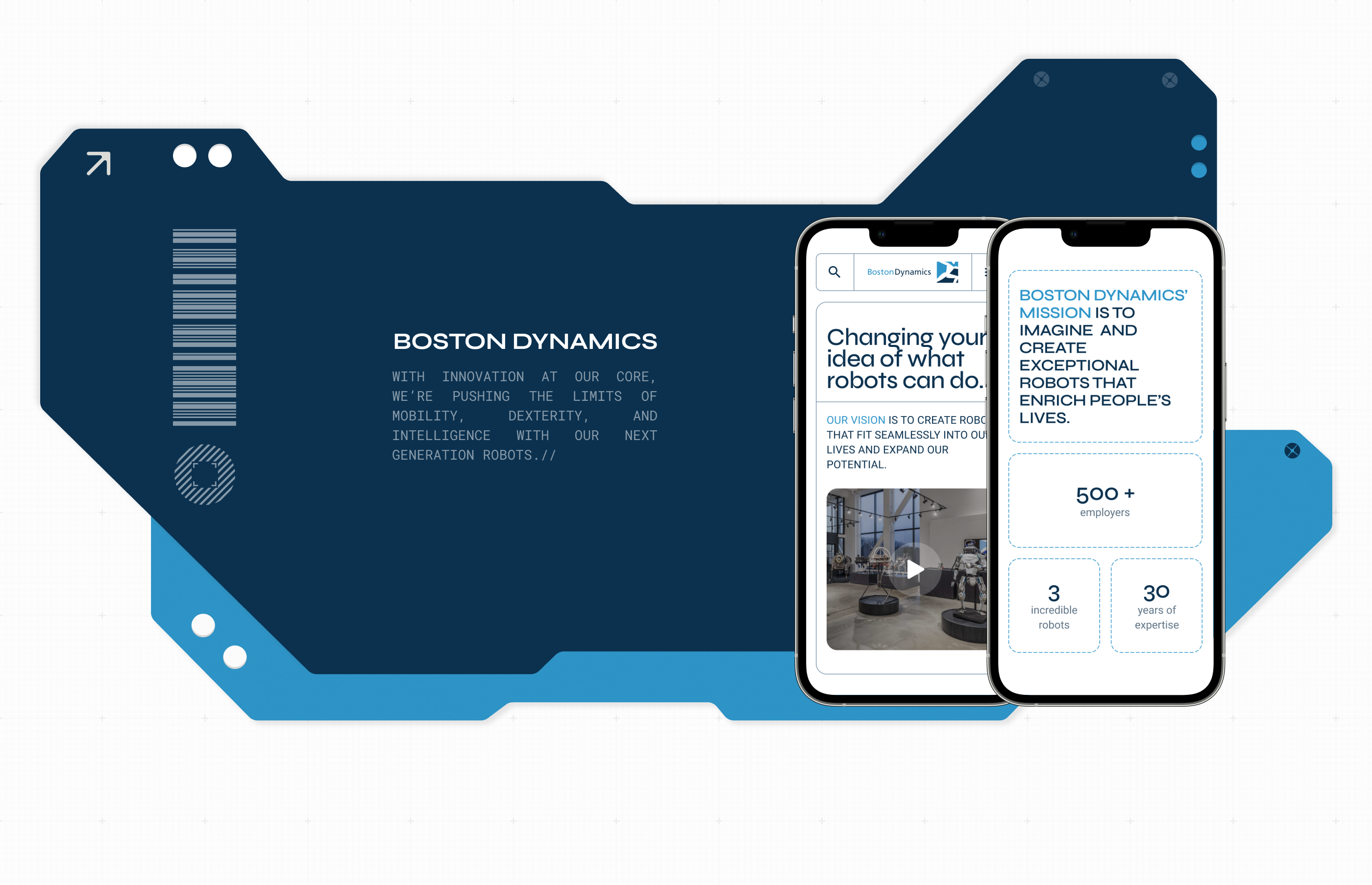 BOSTON DYNAMICS | Corporate Website Redesign — Изображение №3 — Интерфейсы, Графика на Dprofile