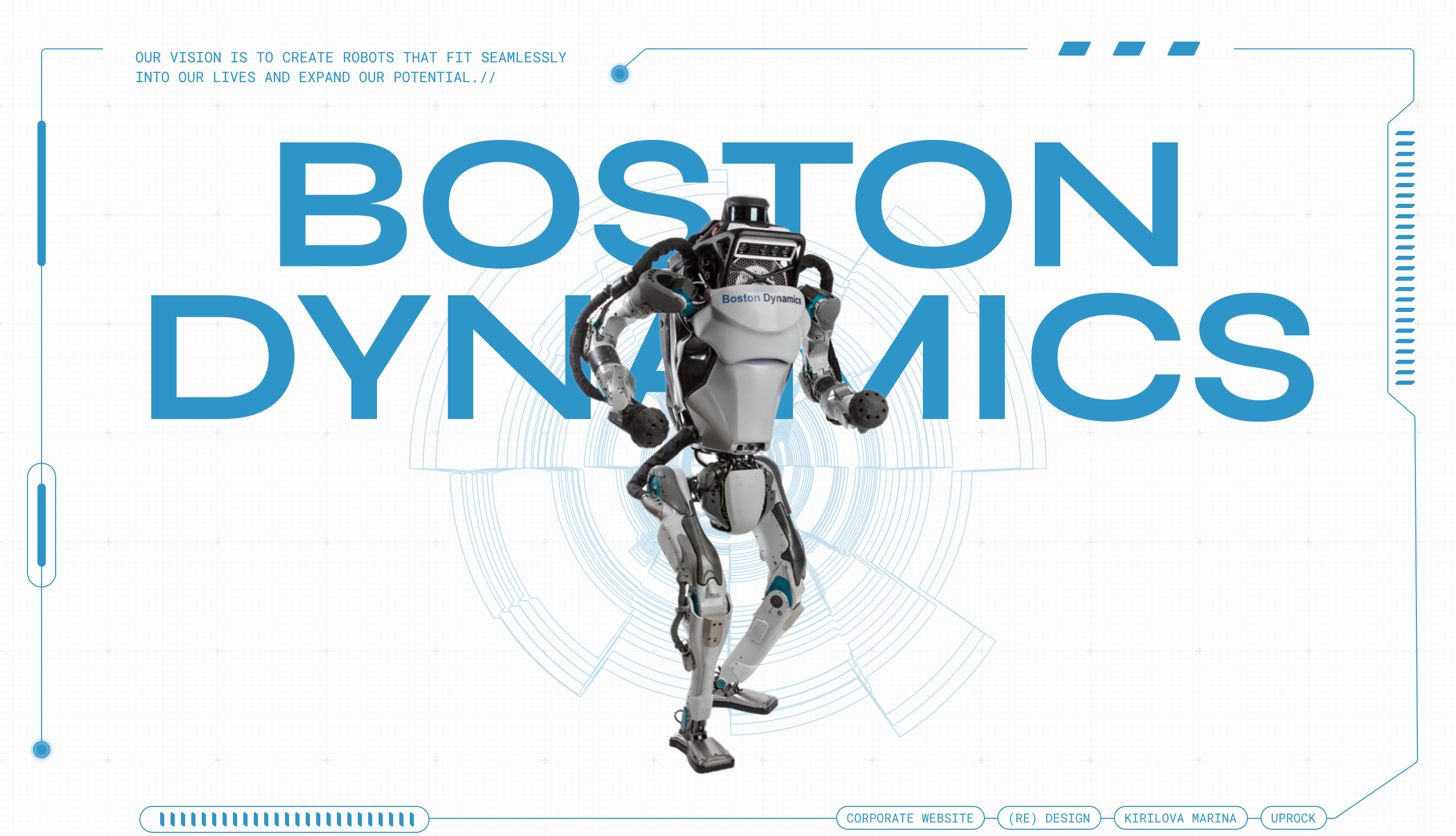 BOSTON DYNAMICS | Corporate Website Redesign — Изображение №1 — Интерфейсы, Графика на Dprofile