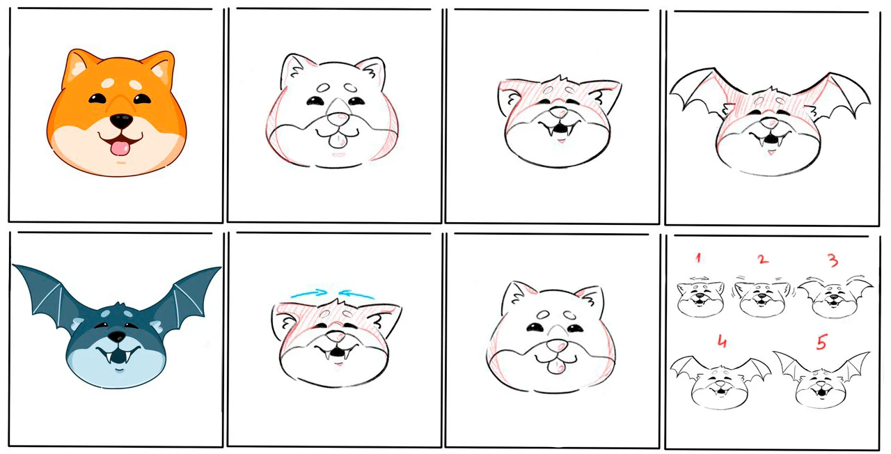 Анимированный стикер Telegram. Песомышь — Изображение №1 — Иллюстрация, Анимация на Dprofile