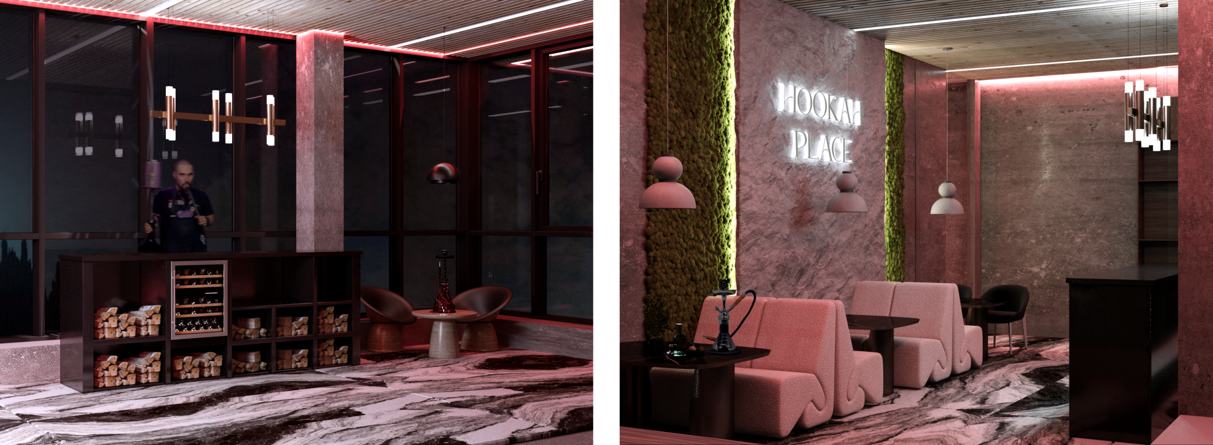 ДИЗАЙН-ПРОЕКТ РЕСТОРАНА — Изображение №19 — Брендинг, 3D на Dprofile