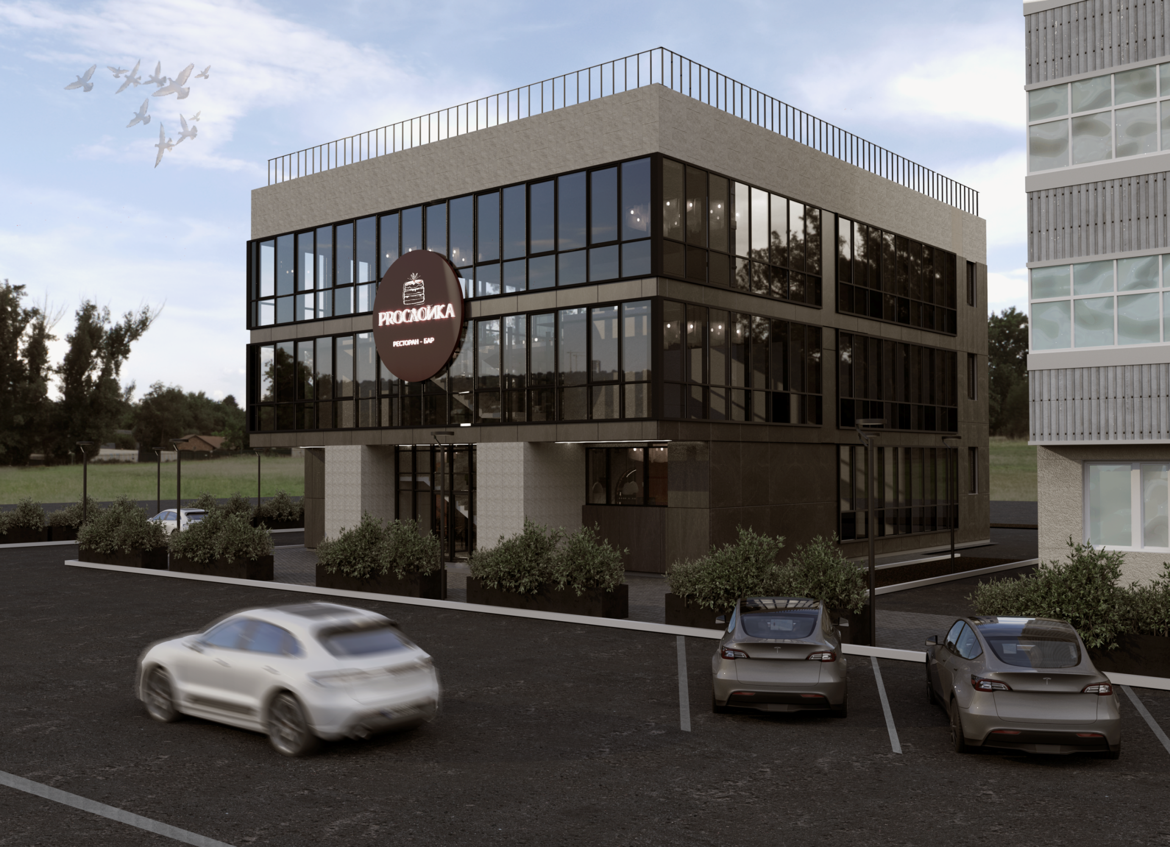 ДИЗАЙН-ПРОЕКТ РЕСТОРАНА — Изображение №1 — Брендинг, 3D на Dprofile