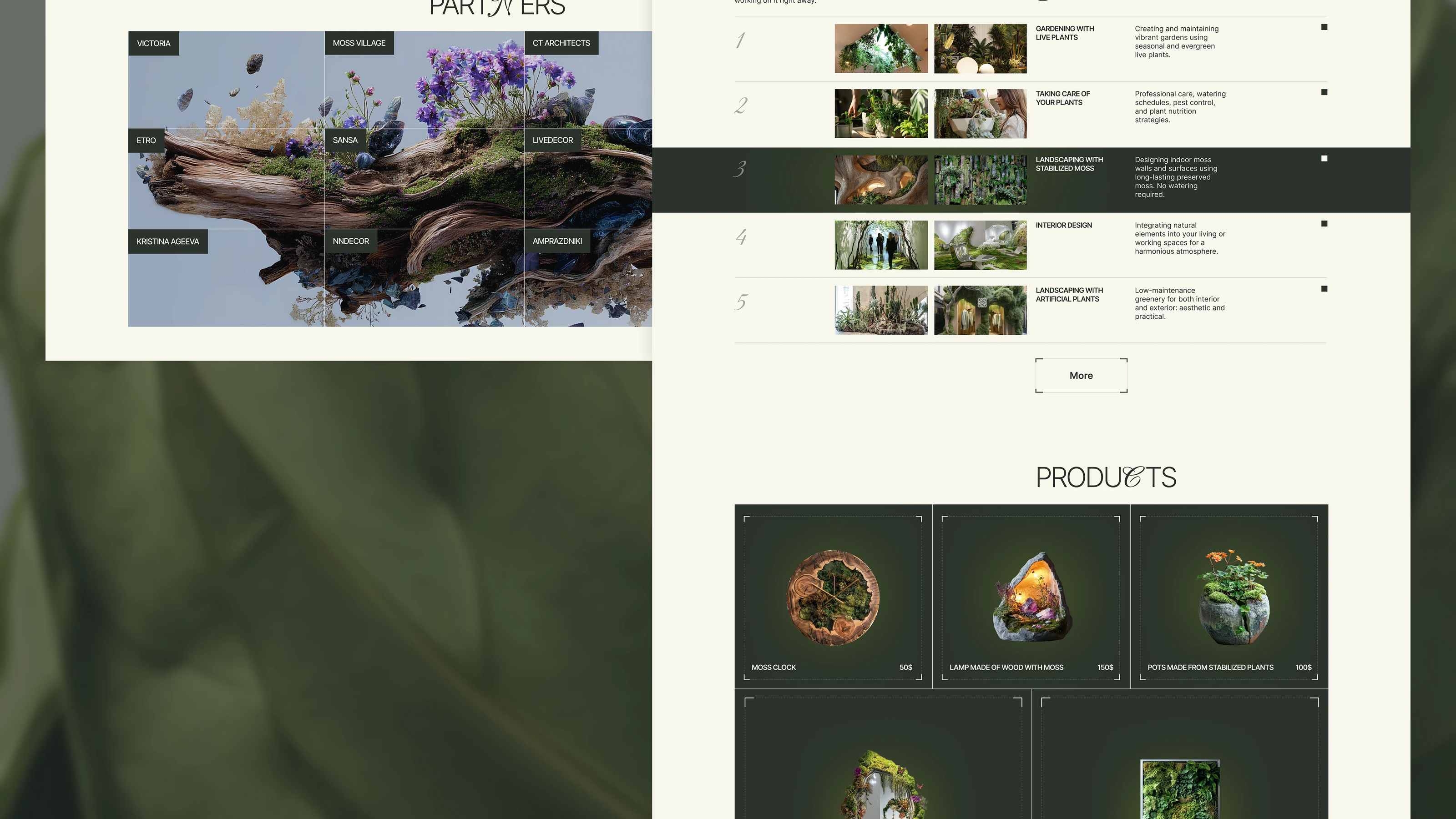FloraVivus — Landscape Studio | Website — Изображение №5 — Интерфейсы, Брендинг на Dprofile