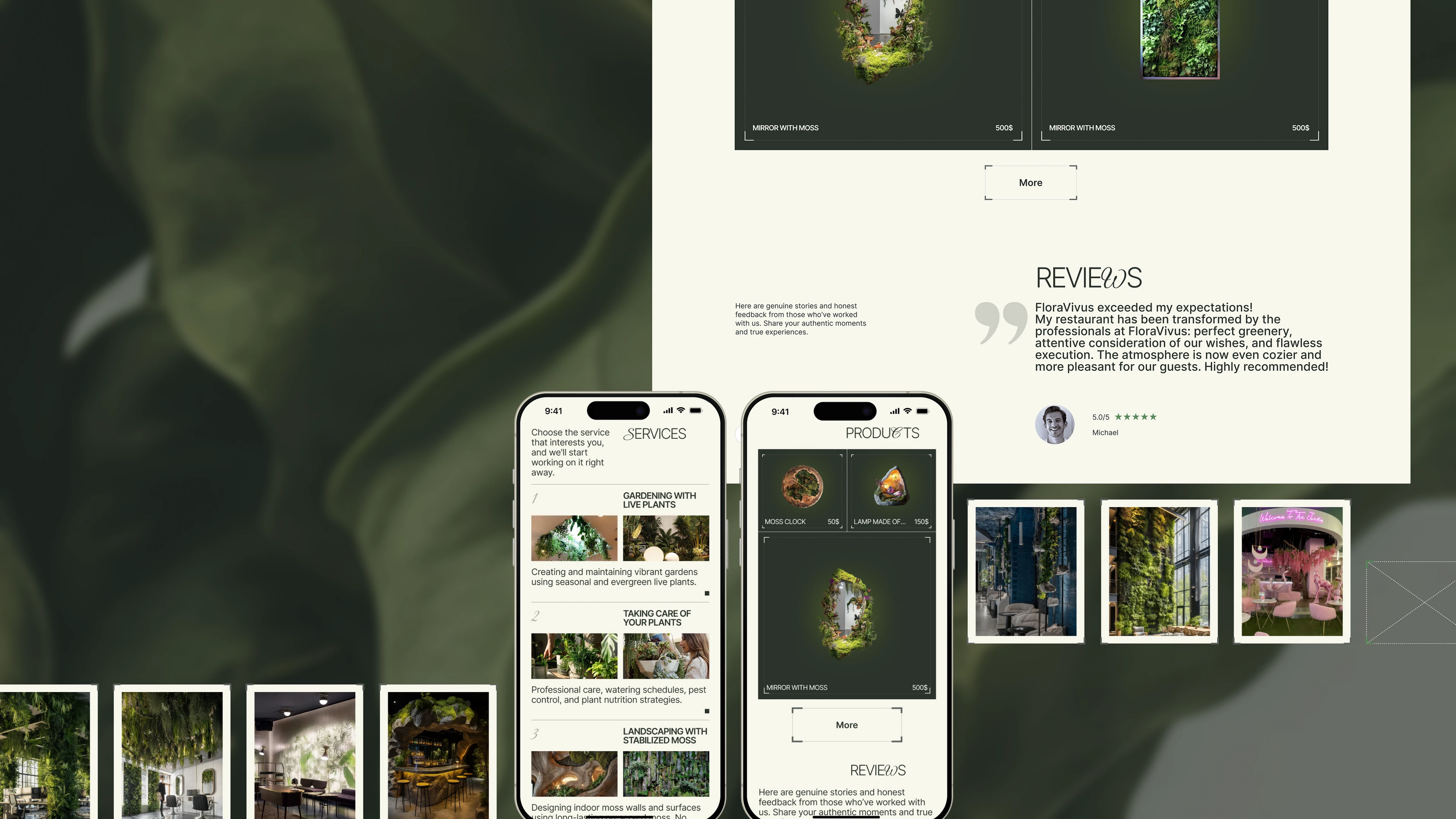 FloraVivus — Landscape Studio | Website — Изображение №6 — Интерфейсы, Брендинг на Dprofile