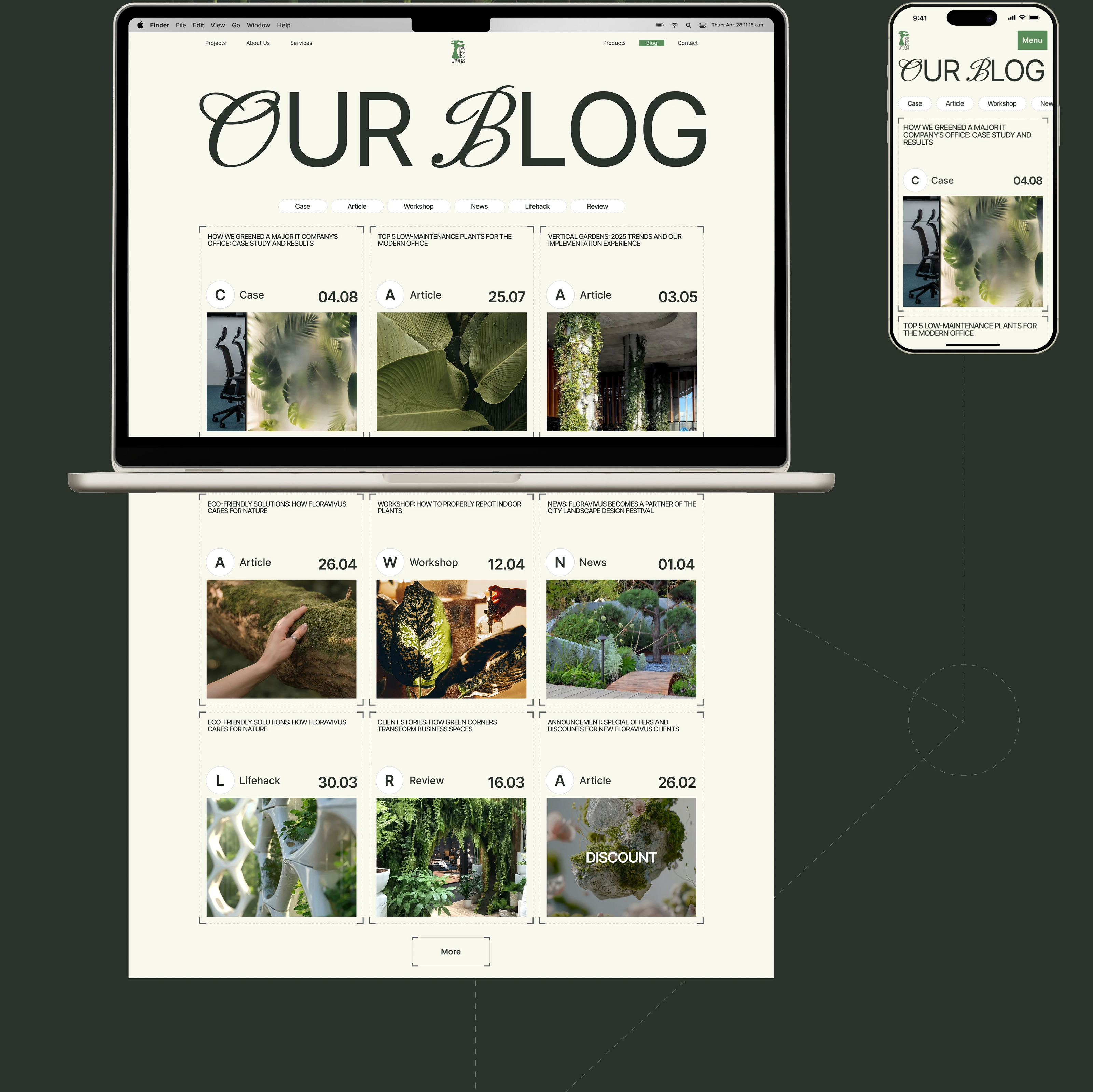FloraVivus — Landscape Studio | Website — Изображение №23 — Интерфейсы, Брендинг на Dprofile