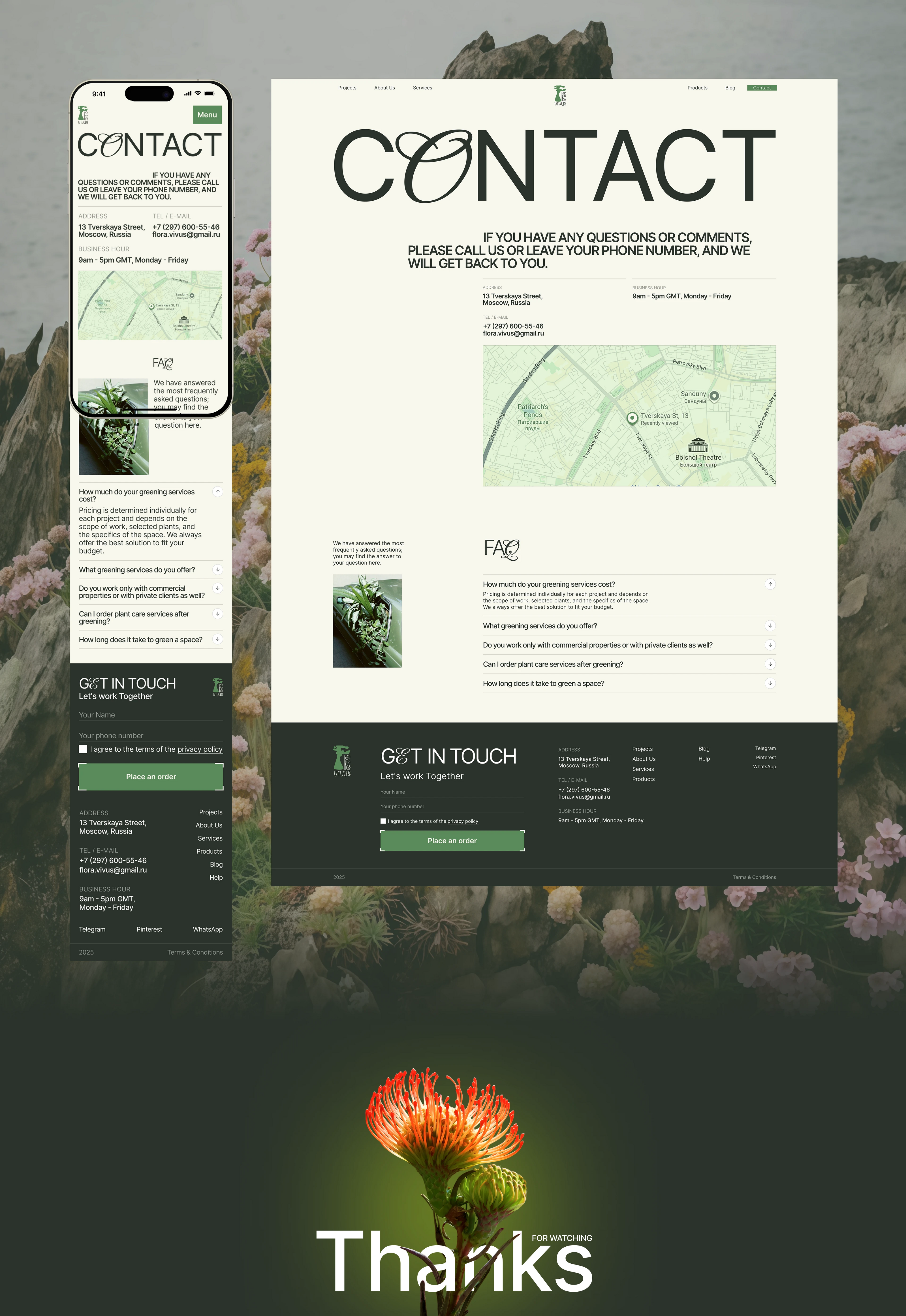FloraVivus — Landscape Studio | Website — Изображение №26 — Интерфейсы, Брендинг на Dprofile