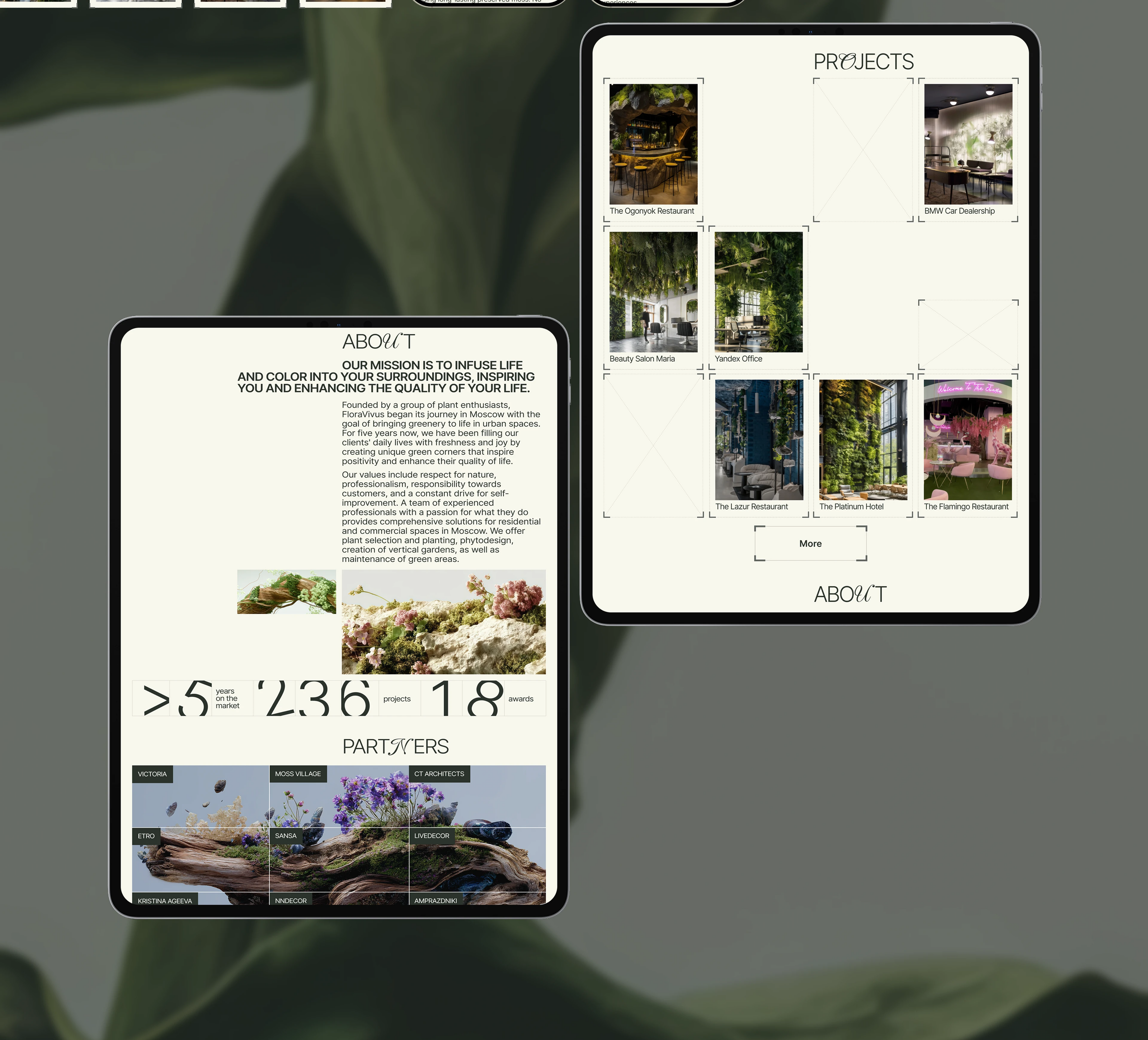 FloraVivus — Landscape Studio | Website — Изображение №7 — Интерфейсы, Брендинг на Dprofile