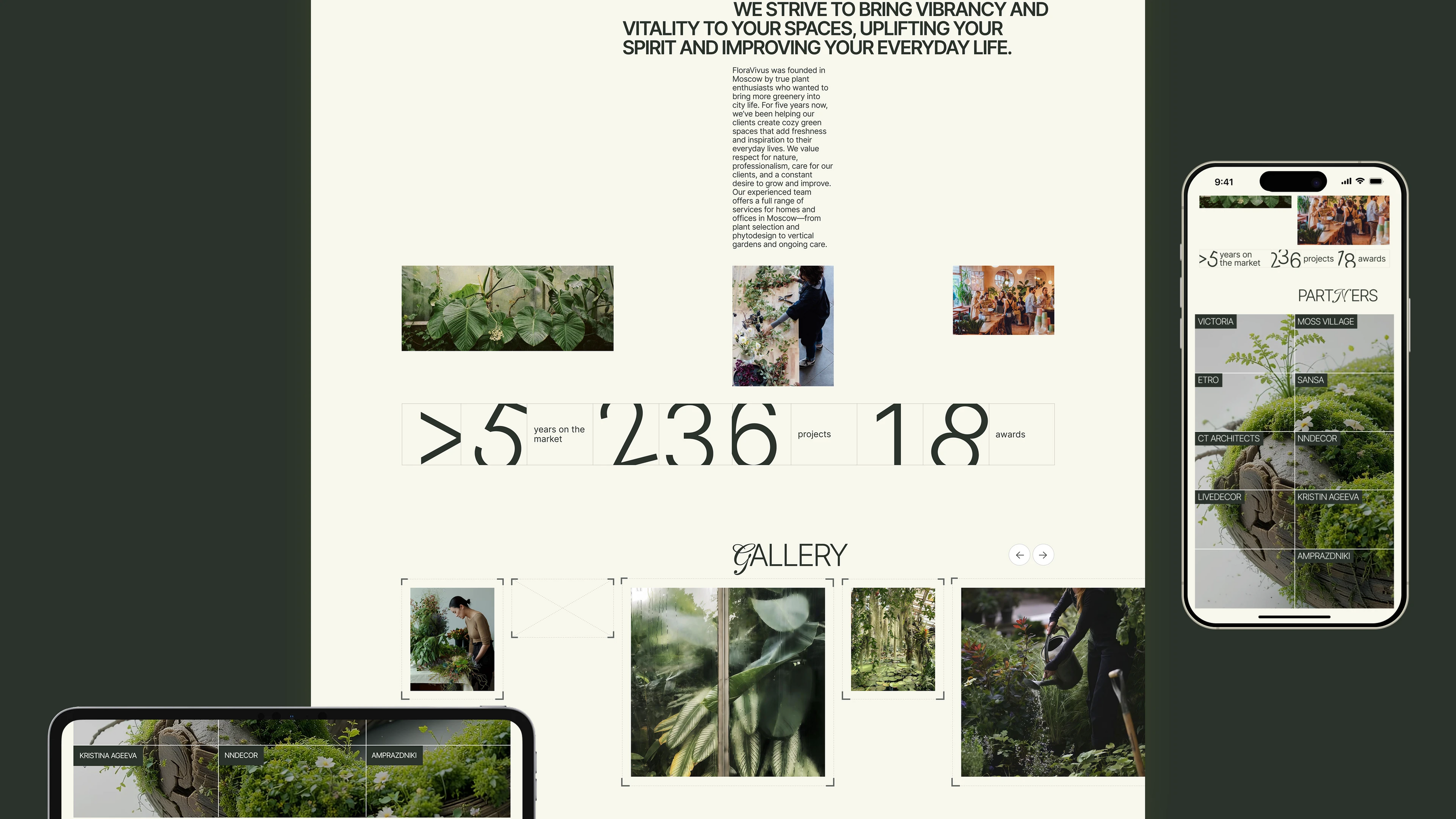 FloraVivus — Landscape Studio | Website — Изображение №19 — Интерфейсы, Брендинг на Dprofile